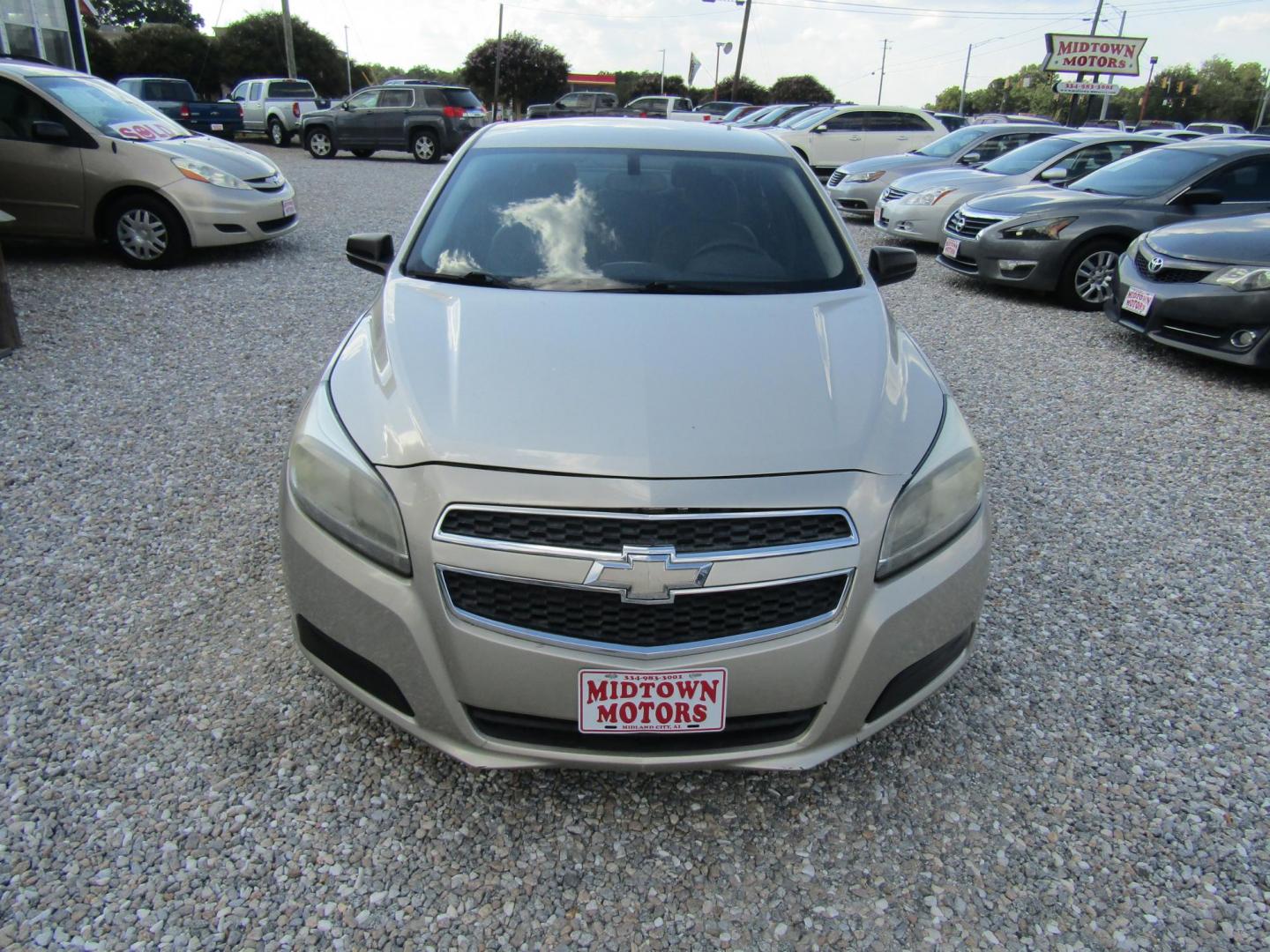 2013 Beige /Gray Chevrolet Malibu (1G11B5SA9DF) with an 4 Cyl engine, Automatic transmission, located at 15016 S Hwy 231, Midland City, AL, 36350, (334) 983-3001, 31.306210, -85.495277 - Photo#1