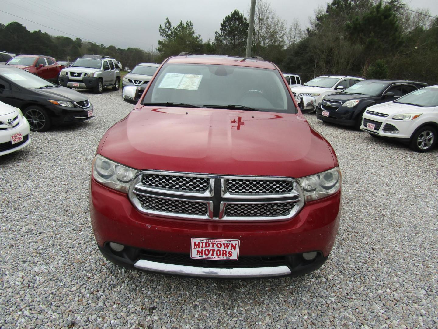 2011 Red /Tan Dodge Durango (1D4RD5GG4BC) with an 6 Cyl engine, Automatic transmission, located at 15016 S Hwy 231, Midland City, AL, 36350, (334) 983-3001, 31.306210, -85.495277 - Photo#1