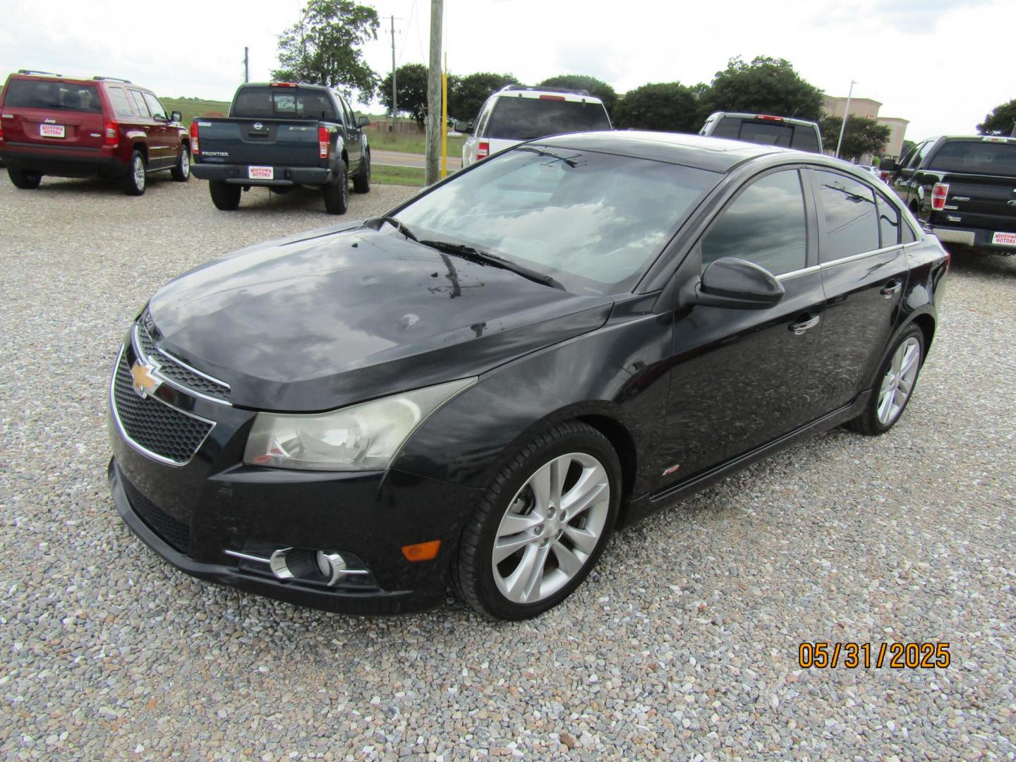 2013 Black /Black Chevrolet Cruze LTZ Auto (1G1PG5SB7D7) with an 1.4L L4 DOHC 16V TURBO engine, Automatic transmission, located at 15016 S Hwy 231, Midland City, AL, 36350, (334) 983-3001, 31.306210, -85.495277 - Photo#2