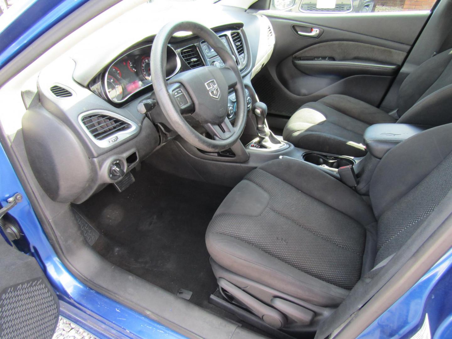 2013 Blue /Black Dodge Dart SXT (1C3CDFBA1DD) with an 2.0L L4 DOHC 16V TURBO engine, Automatic transmission, located at 15016 S Hwy 231, Midland City, AL, 36350, (334) 983-3001, 31.306210, -85.495277 - Photo#3