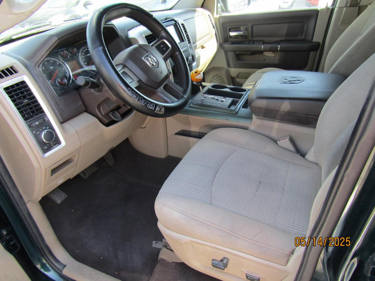 2011 Green /Brown Dodge Ram 1500 SLT Quad Cab 2WD (1D7RB1GP7BS) with an 4.7L V8 SOHC 16V FFV engine, Automatic transmission, located at 15016 S Hwy 231, Midland City, AL, 36350, (334) 983-3001, 31.306210, -85.495277 - Photo#3