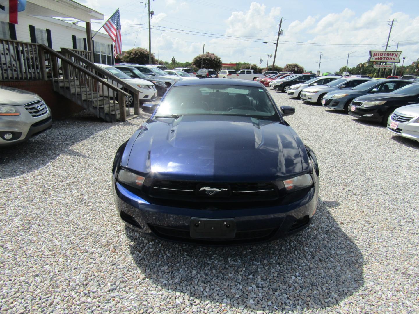 2010 Blue /Black Ford Mustang V6 Coupe (1ZVBP8AN8A5) with an 4.0L V6 OHC 12V engine, Automatic transmission, located at 15016 S Hwy 231, Midland City, AL, 36350, (334) 983-3001, 31.306210, -85.495277 - Photo#1