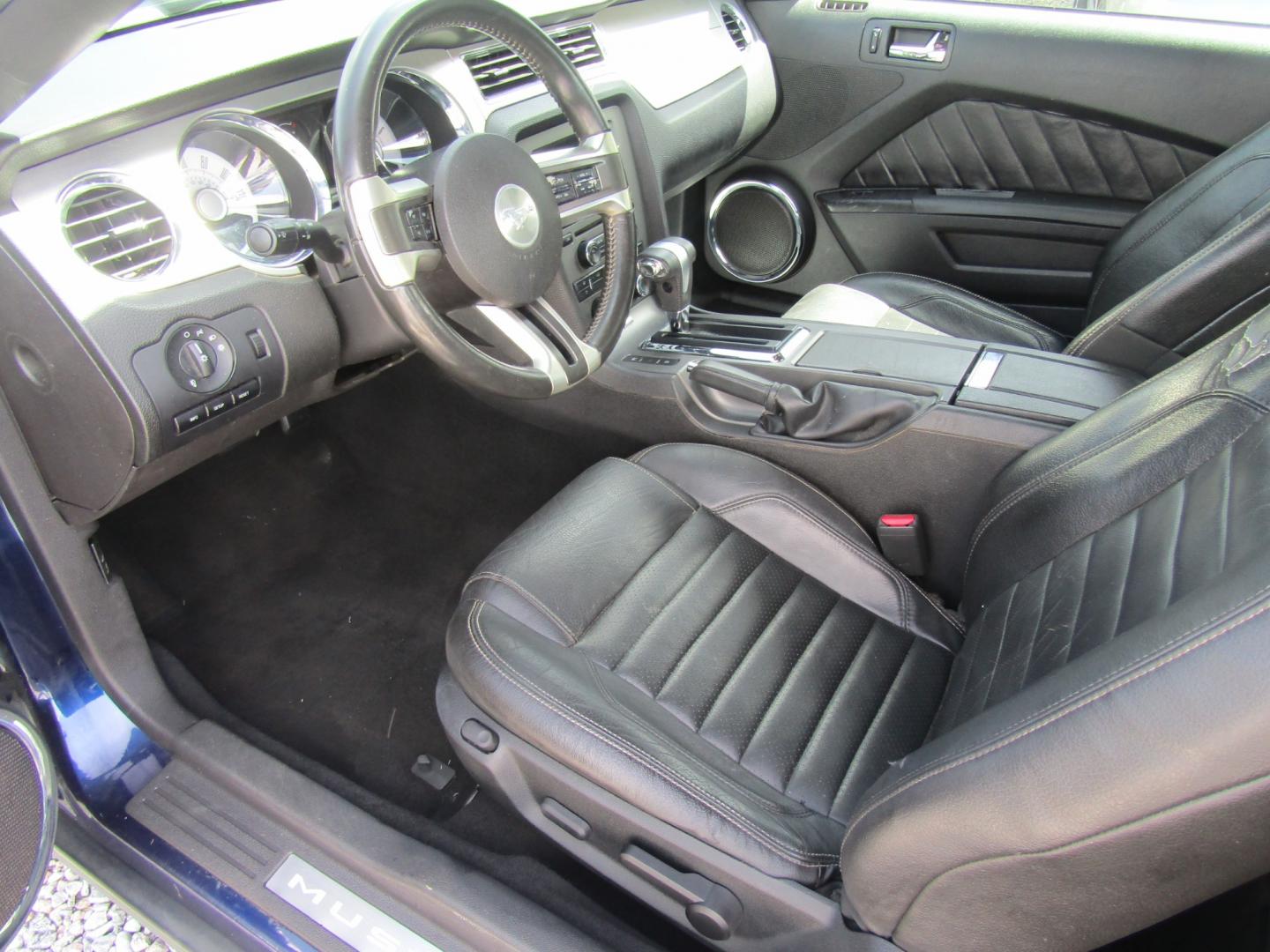 2010 Blue /Black Ford Mustang V6 Coupe (1ZVBP8AN8A5) with an 4.0L V6 OHC 12V engine, Automatic transmission, located at 15016 S Hwy 231, Midland City, AL, 36350, (334) 983-3001, 31.306210, -85.495277 - Photo#3