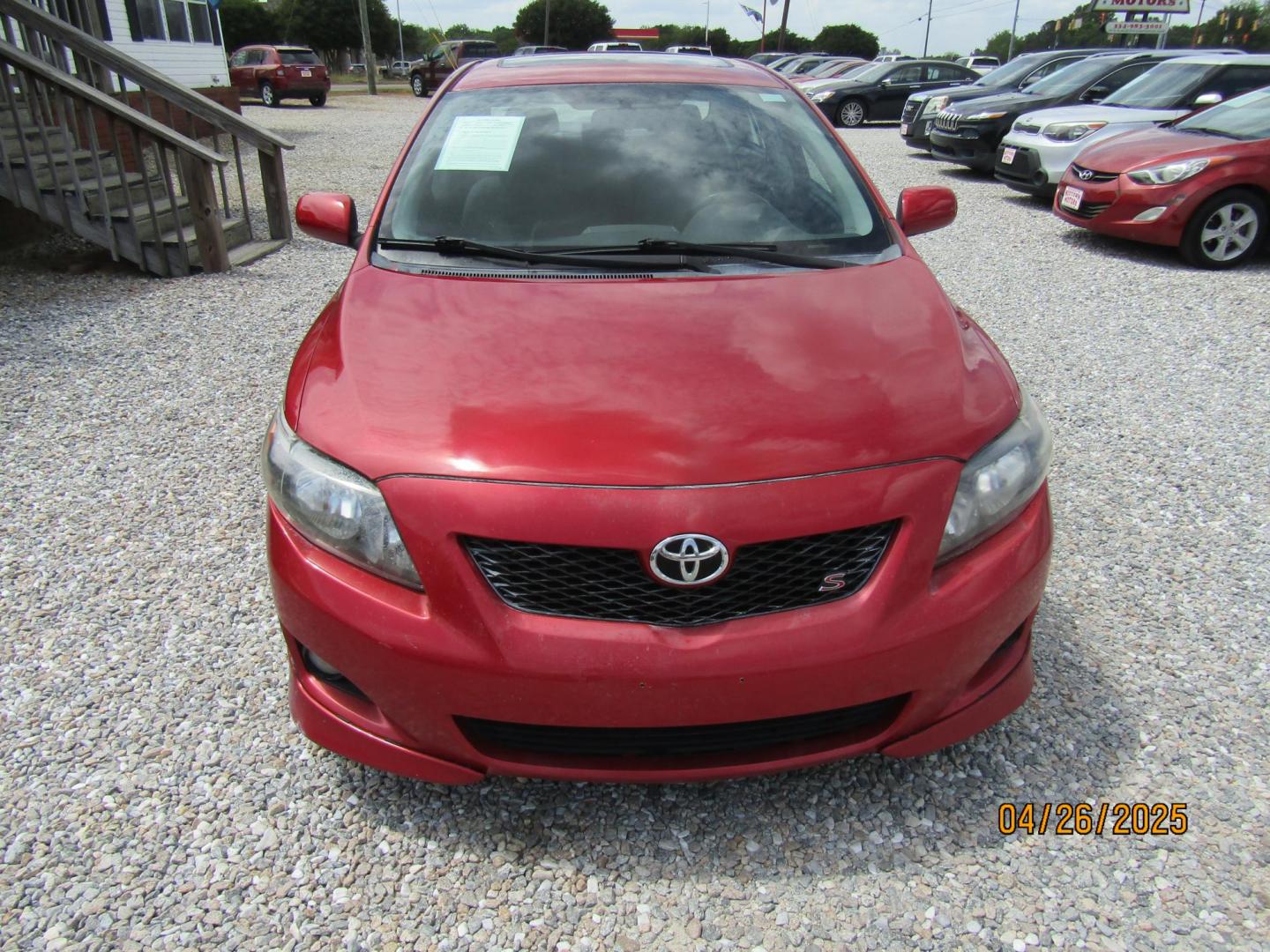 2010 Red Toyota Corolla Base 4-Speed AT (1NXBU4EE5AZ) with an 1.8L L4 DOHC 16V engine, Automatic transmission, located at 15016 S Hwy 231, Midland City, AL, 36350, (334) 983-3001, 31.306210, -85.495277 - Photo#2