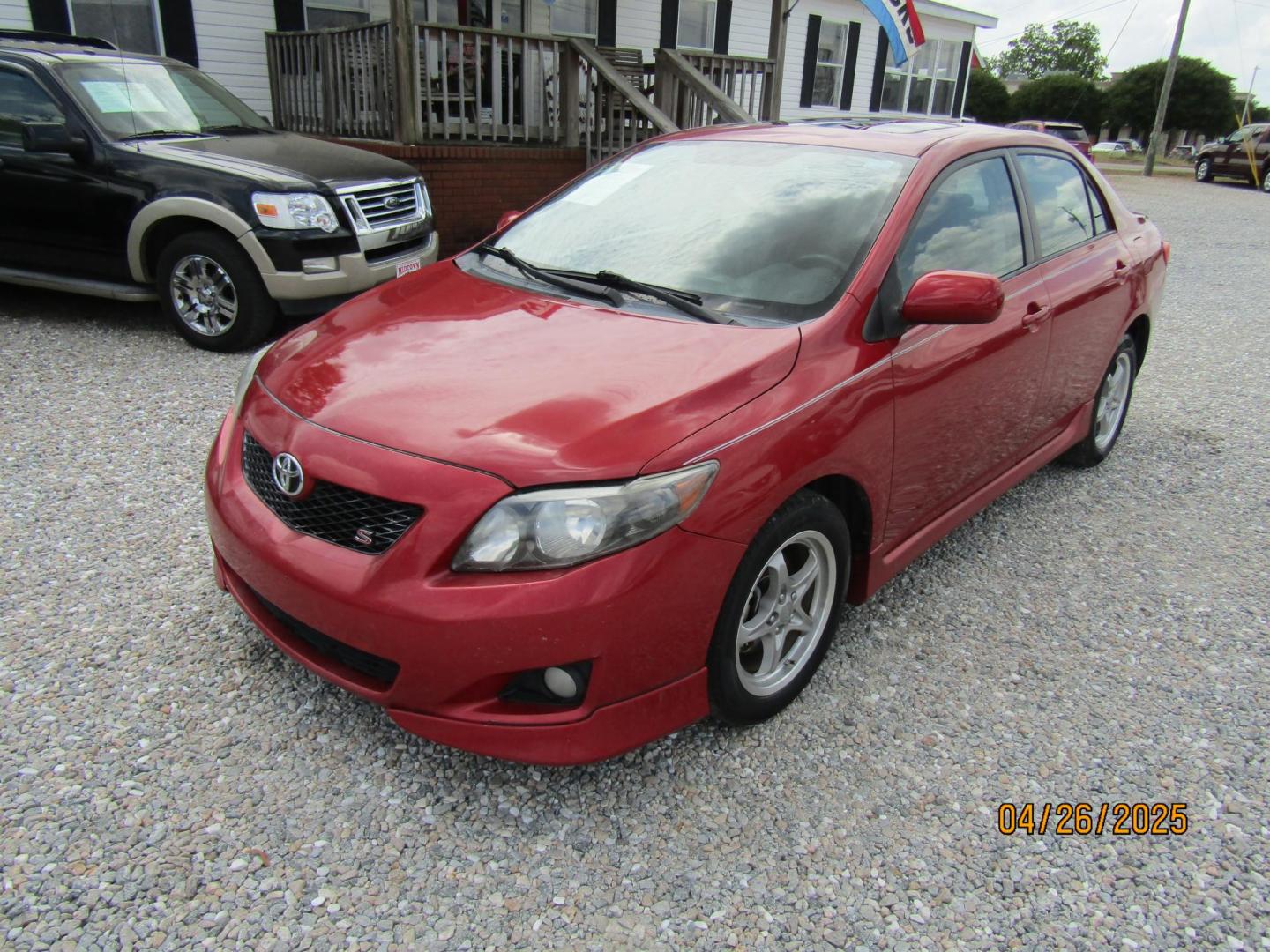 2010 Red Toyota Corolla Base 4-Speed AT (1NXBU4EE5AZ) with an 1.8L L4 DOHC 16V engine, Automatic transmission, located at 15016 S Hwy 231, Midland City, AL, 36350, (334) 983-3001, 31.306210, -85.495277 - Photo#3
