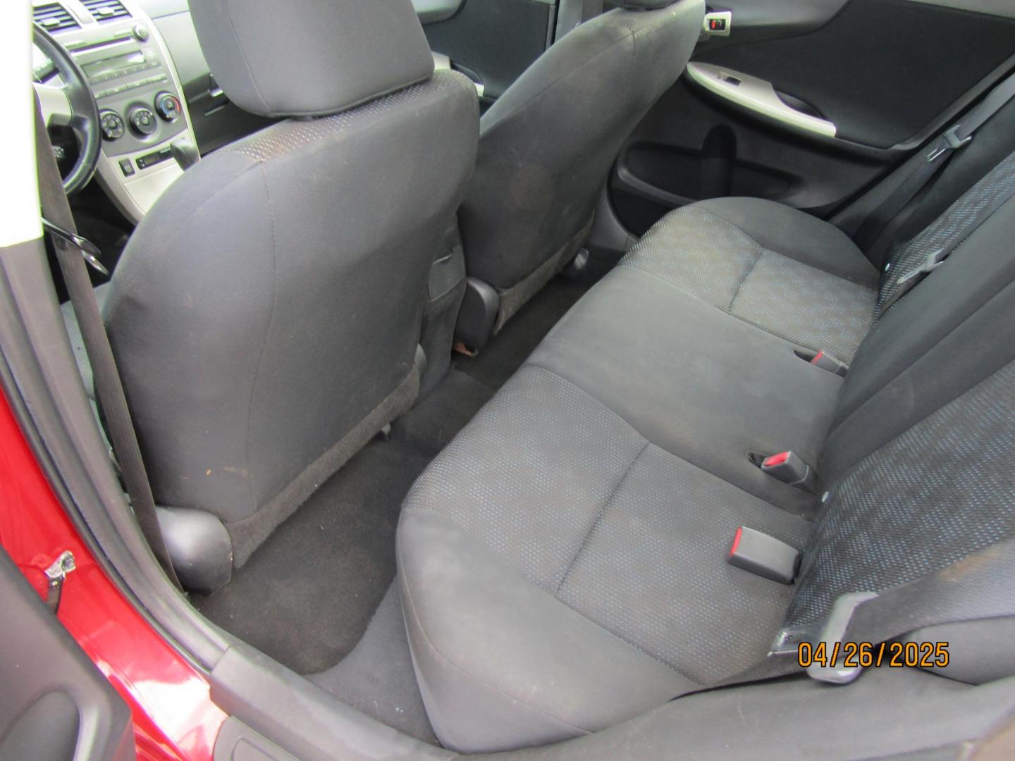 2010 Red Toyota Corolla Base 4-Speed AT (1NXBU4EE5AZ) with an 1.8L L4 DOHC 16V engine, Automatic transmission, located at 15016 S Hwy 231, Midland City, AL, 36350, (334) 983-3001, 31.306210, -85.495277 - Photo#4