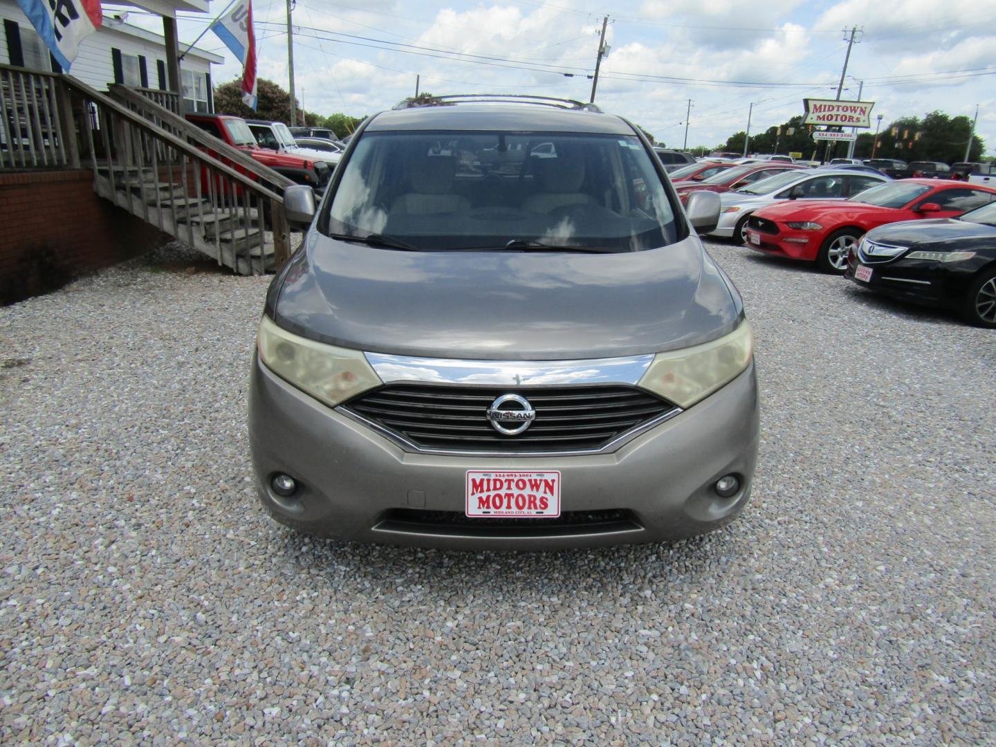 2013 Gray /Gray Nissan Quest 3.5 S (JN8AE2KPXD9) with an 3.5L V6 DOHC 24V engine, Automatic transmission, located at 15016 S Hwy 231, Midland City, AL, 36350, (334) 983-3001, 31.306210, -85.495277- Photo#1
