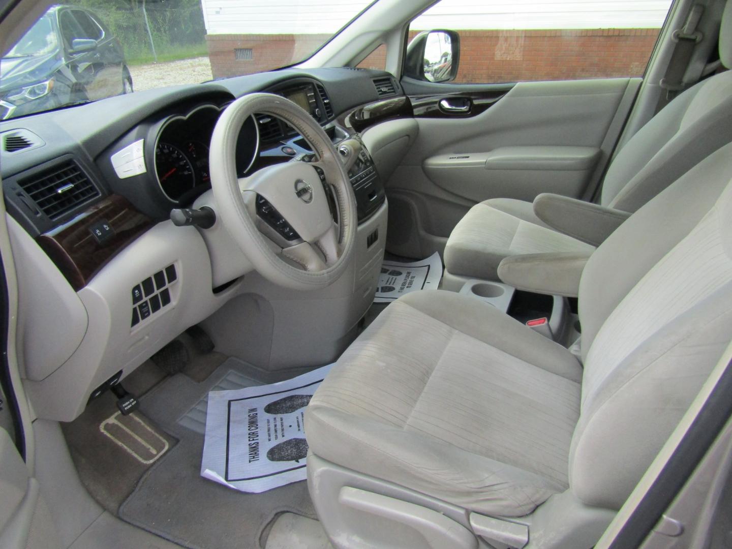2013 Gray /Gray Nissan Quest 3.5 S (JN8AE2KPXD9) with an 3.5L V6 DOHC 24V engine, Automatic transmission, located at 15016 S Hwy 231, Midland City, AL, 36350, (334) 983-3001, 31.306210, -85.495277- Photo#3