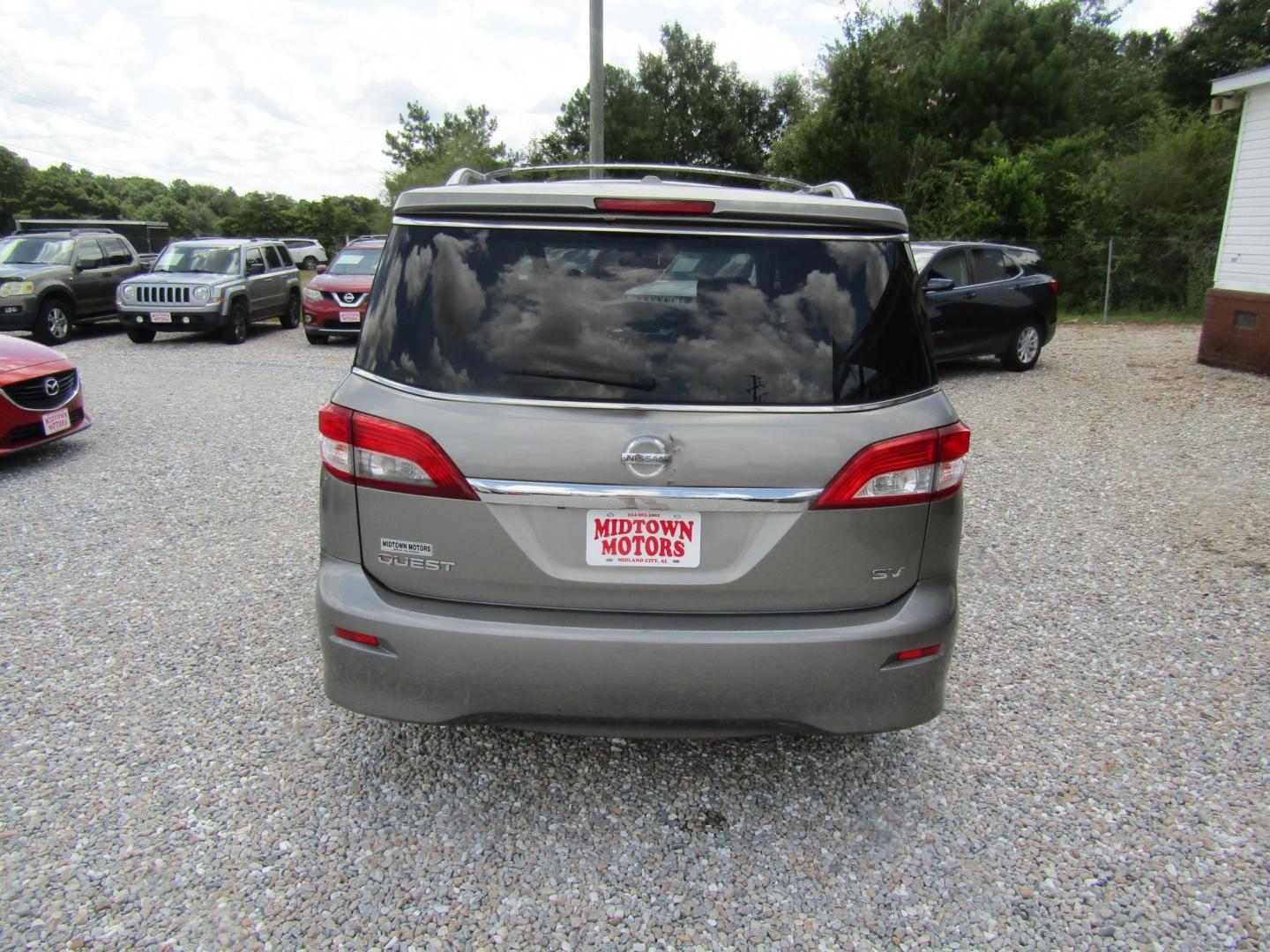 2013 Gray /Gray Nissan Quest 3.5 S (JN8AE2KPXD9) with an 3.5L V6 DOHC 24V engine, Automatic transmission, located at 15016 S Hwy 231, Midland City, AL, 36350, (334) 983-3001, 31.306210, -85.495277- Photo#6