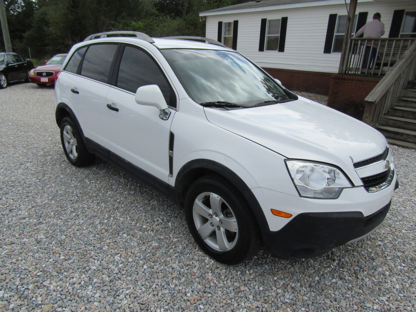 2012 White Chevrolet Captiva Sport 1LS FWD (3GNAL1EK9CS) with an 2.4L L4 DOHC 16V FFV engine, Automatic transmission, located at 15016 S Hwy 231, Midland City, AL, 36350, (334) 983-3001, 31.306210, -85.495277- Photo#0