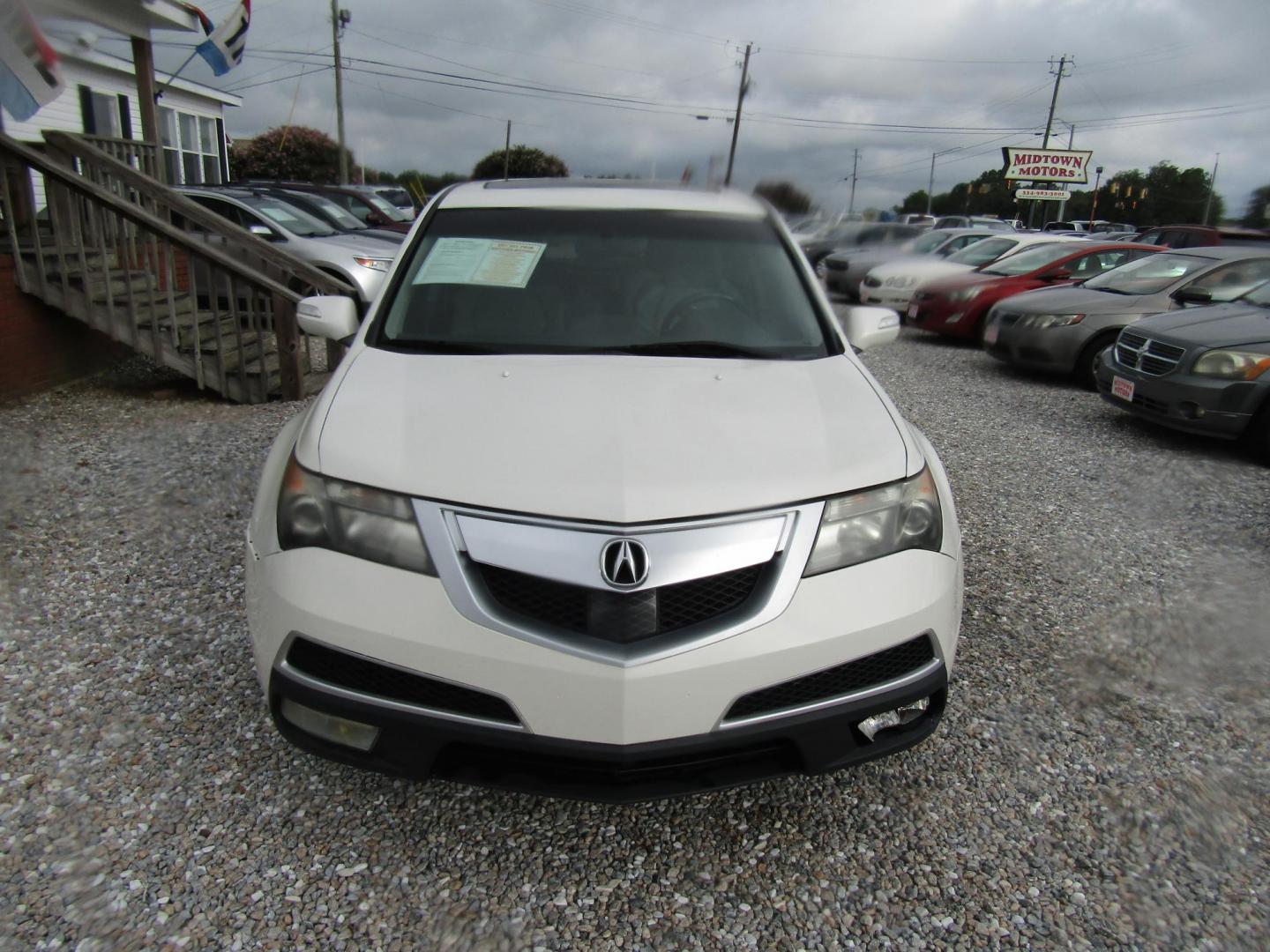 2010 White /Tan Acura MDX 6-Spd AT w/Advance and Ent. Pkg (2HNYD2H52AH) with an 3.5L V6 SOHC 24V engine, Automatic transmission, located at 15016 S Hwy 231, Midland City, AL, 36350, (334) 983-3001, 31.306210, -85.495277 - Photo#1