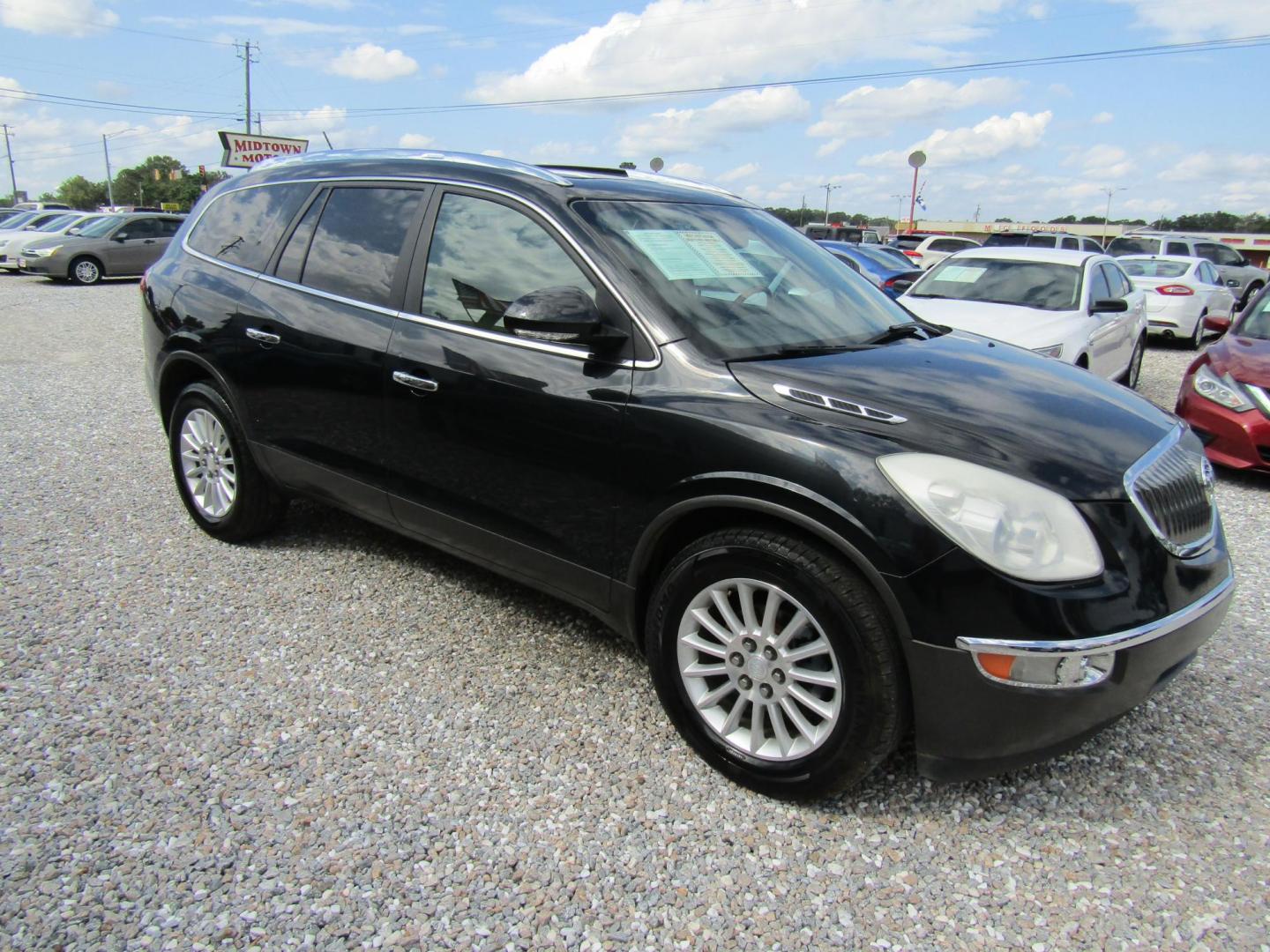 2012 Black Buick Enclave Leather FWD (5GAKRCED7CJ) with an 3.6L V6 DOHC 24V engine, Overdrive transmission, located at 15016 S Hwy 231, Midland City, AL, 36350, (334) 983-3001, 31.306210, -85.495277 - Photo#0
