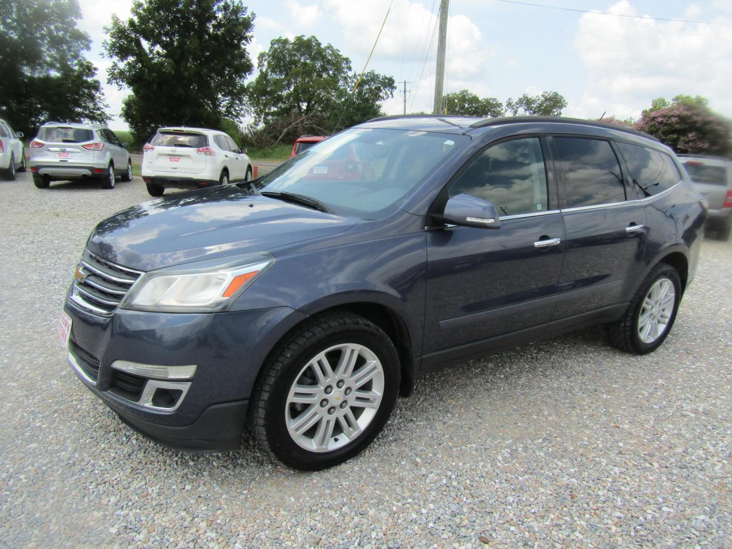2014 Blue Chevrolet Traverse 1LT FWD (1GNKRGKD4EJ) with an 3.6L V6 DOHC 24V engine, Automatic transmission, located at 15016 S Hwy 231, Midland City, AL, 36350, (334) 983-3001, 31.306210, -85.495277 - Photo#2