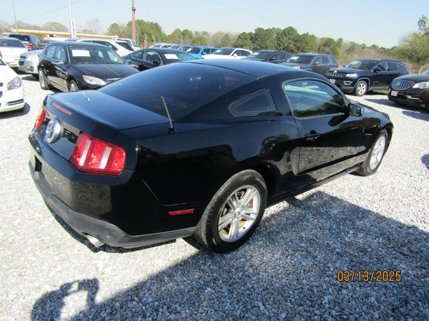 2012 Black Ford Mustang V6 Coupe (1ZVBP8AM9C5) with an 3.7L V6 DOHC 24V engine, Automatic transmission, located at 15016 S Hwy 231, Midland City, AL, 36350, (334) 983-3001, 31.306210, -85.495277 - Photo#6