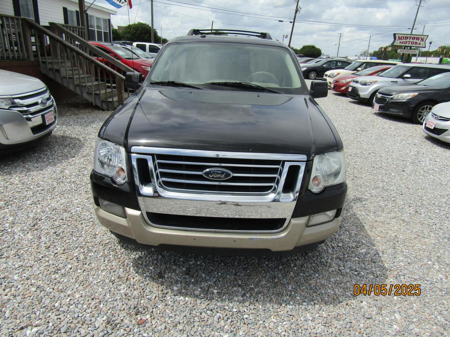 2010 Black /TAN Ford Explorer Eddie Bauer 4.0L 2WD (1FMEU6EE1AU) with an 4.0L V6 SOHC 16V engine, Automatic transmission, located at 15016 S Hwy 231, Midland City, AL, 36350, (334) 983-3001, 31.306210, -85.495277 - Photo#1