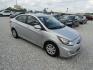 2013 Silver /Gray Hyundai Accent GLS 4-Door (KMHCT4AE0DU) with an 1.6L L4 DOHC 16V engine, Automatic transmission, located at 15016 S Hwy 231, Midland City, AL, 36350, (334) 983-3001, 31.306210, -85.495277 - Photo#3