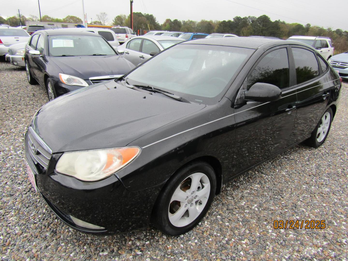 2008 Black Hyundai Elantra GLS (KMHDU46D38U) with an 2.0L L4 DOHC 16V engine, Automatic transmission, located at 15016 S Hwy 231, Midland City, AL, 36350, (334) 983-3001, 31.306210, -85.495277 - Photo#2