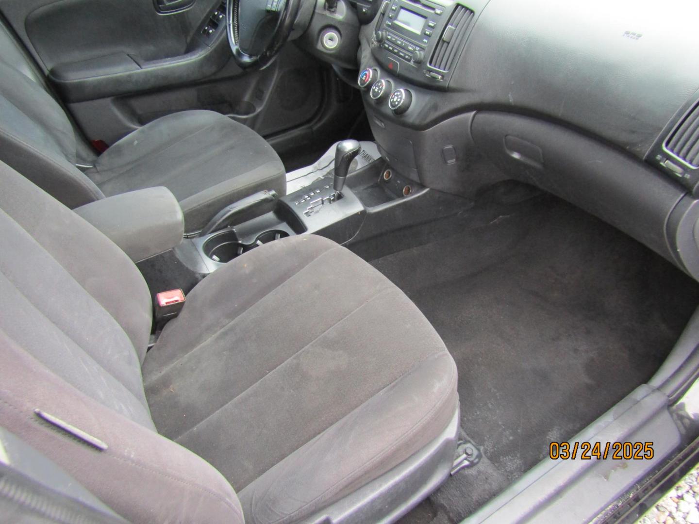 2008 Black Hyundai Elantra GLS (KMHDU46D38U) with an 2.0L L4 DOHC 16V engine, Automatic transmission, located at 15016 S Hwy 231, Midland City, AL, 36350, (334) 983-3001, 31.306210, -85.495277 - Photo#9