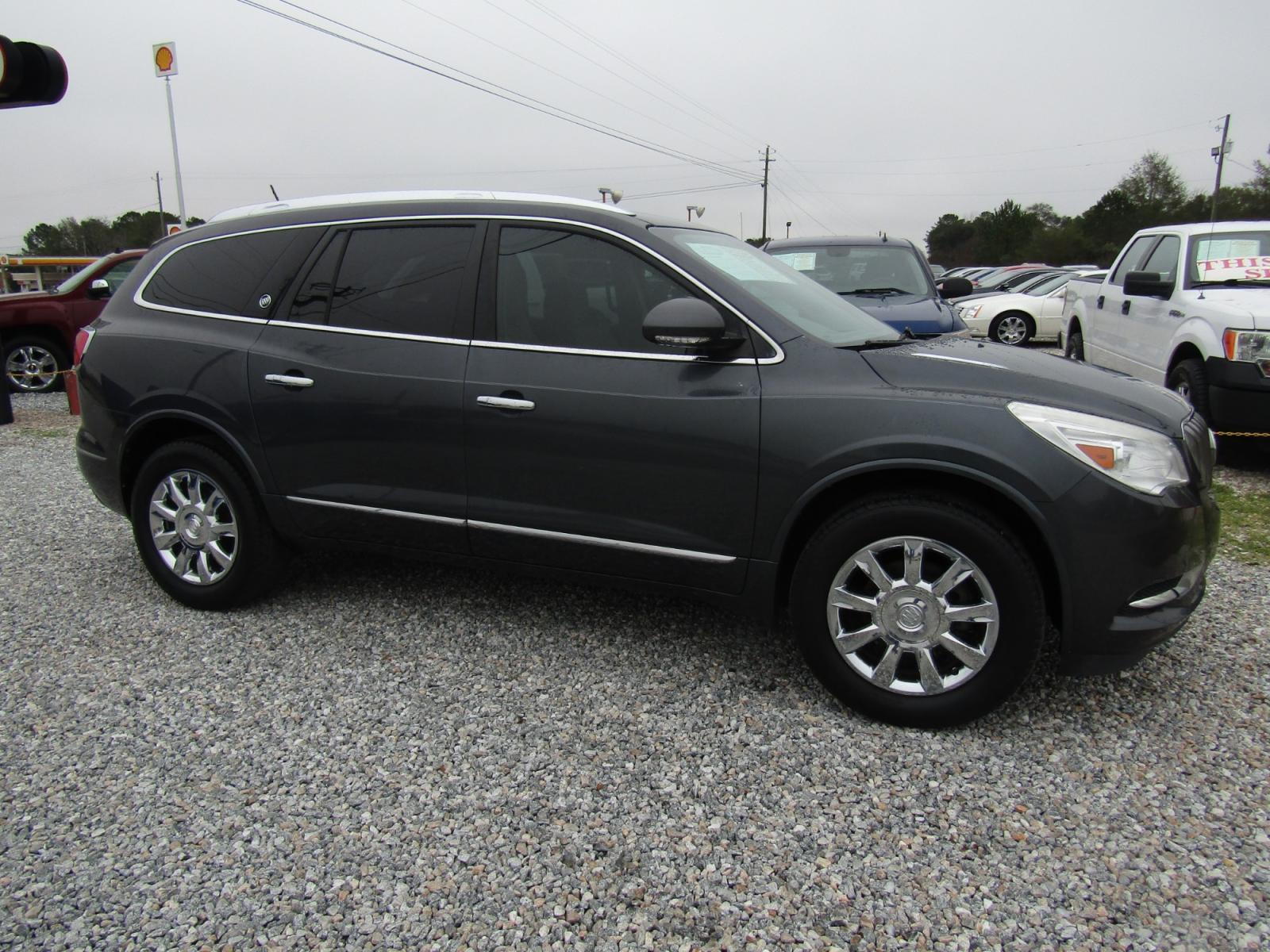 2013 Gray /Gray Buick Enclave Leather FWD (5GAKRCKD5DJ) with an 3.6L V6 DOHC 24V engine, Automatic transmission, located at 15016 S Hwy 231, Midland City, AL, 36350, (334) 983-3001, 31.306210, -85.495277 - Photo #0