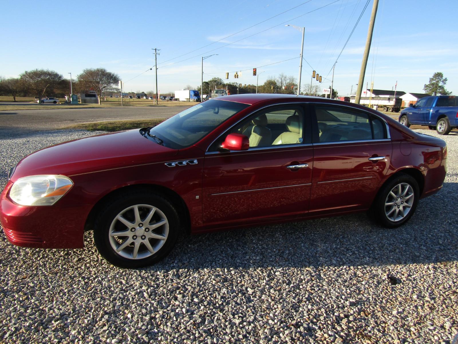 2008 Red /Tan Buick Lucerne CXL (1G4HD57238U) with an 3.8L V6 OHV 12V engine, Automatic transmission, located at 15016 S Hwy 231, Midland City, AL, 36350, (334) 983-3001, 31.306210, -85.495277 - Photo #2