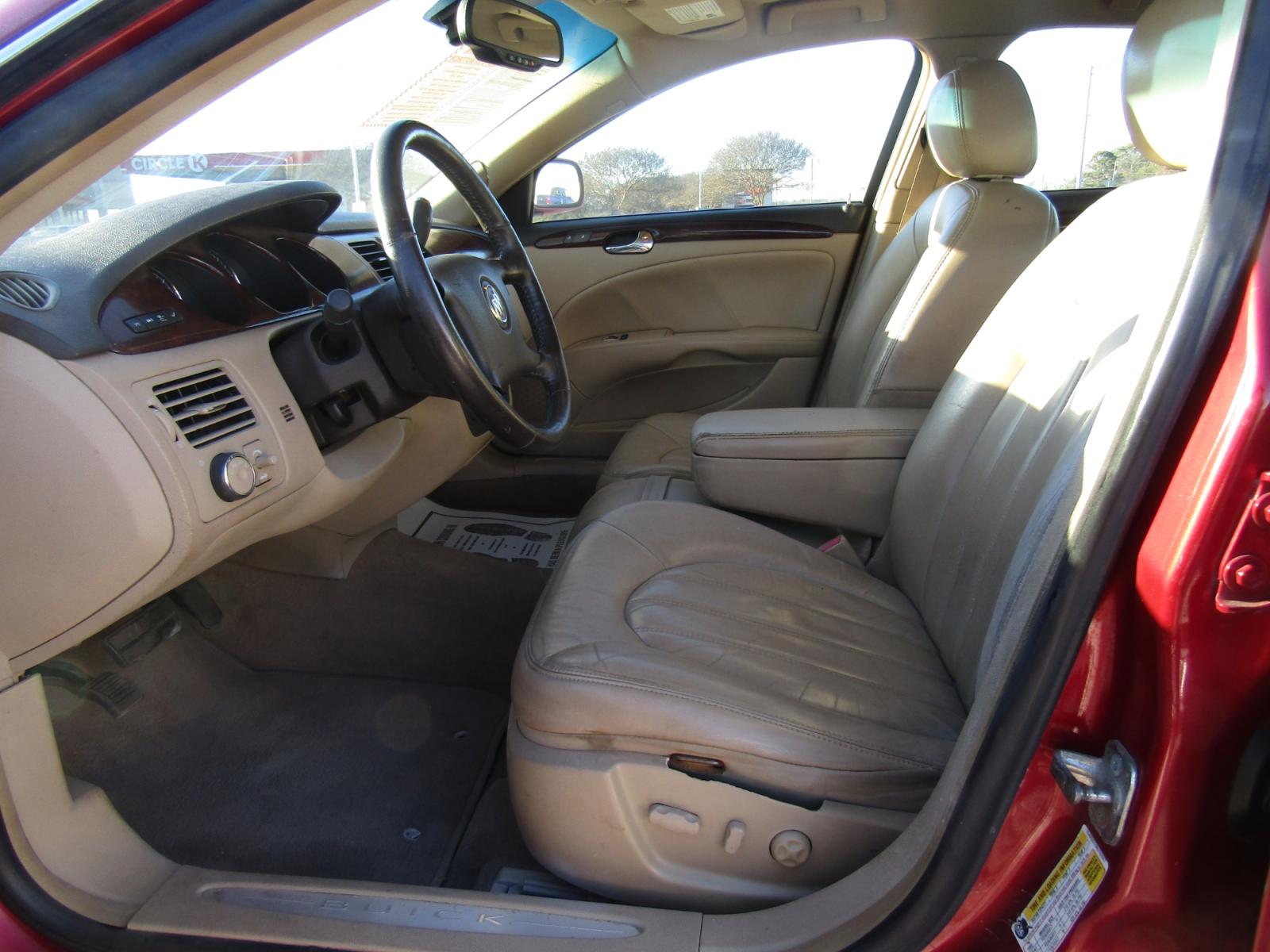 2008 Red /Tan Buick Lucerne CXL (1G4HD57238U) with an 3.8L V6 OHV 12V engine, Automatic transmission, located at 15016 S Hwy 231, Midland City, AL, 36350, (334) 983-3001, 31.306210, -85.495277 - Photo #3