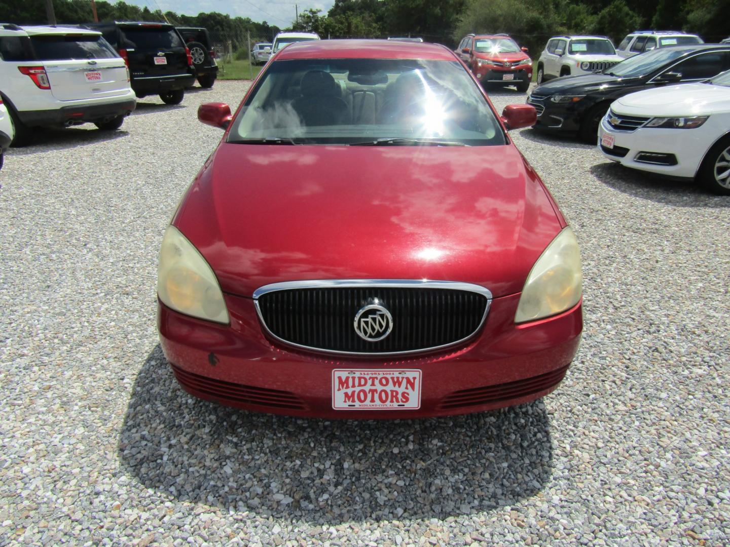 2008 Red /Tan Buick Lucerne CXL (1G4HD57238U) with an 3.8L V6 OHV 12V engine, Automatic transmission, located at 15016 S Hwy 231, Midland City, AL, 36350, (334) 983-3001, 31.306210, -85.495277- Photo#1