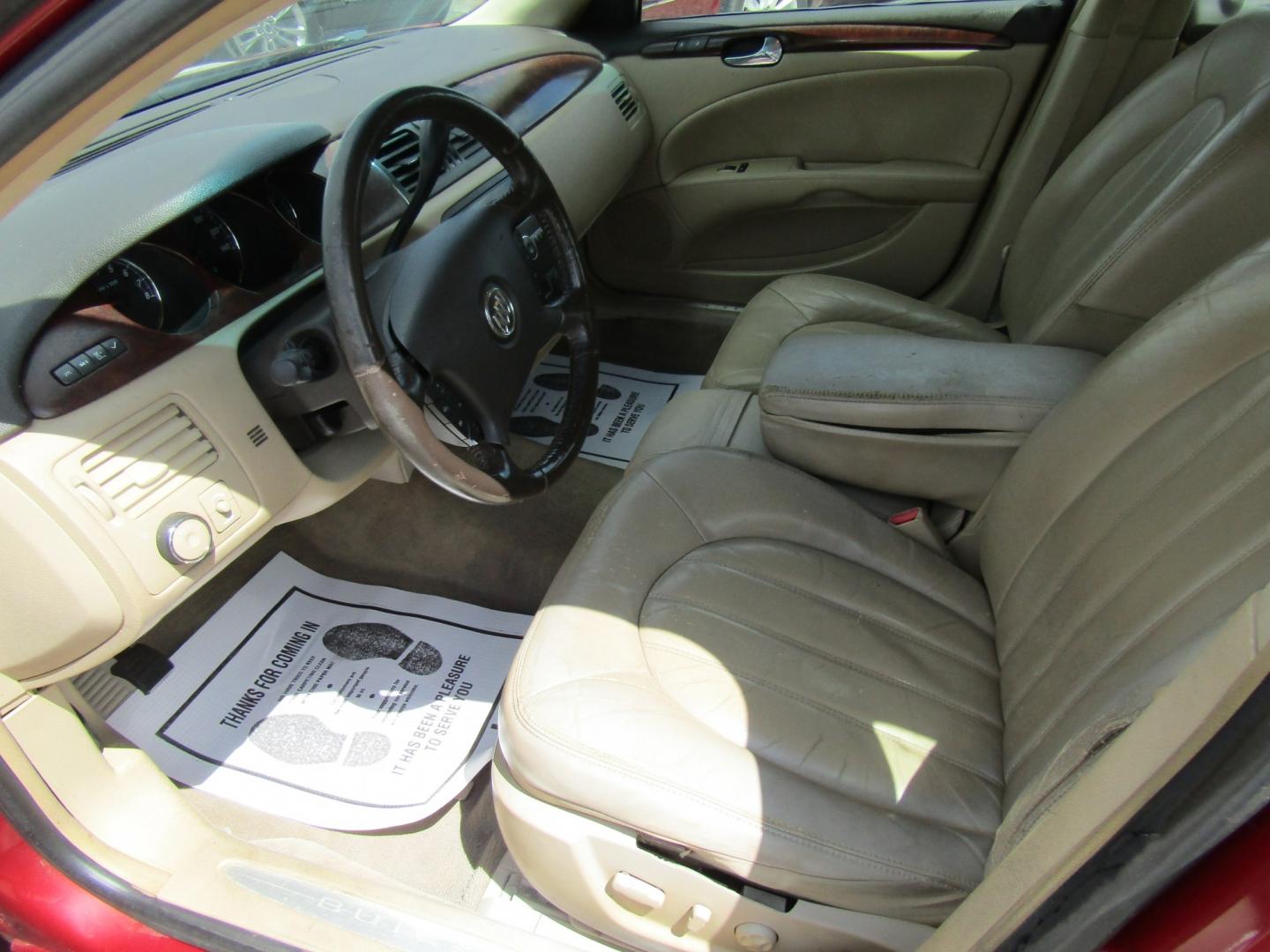 2008 Red /Tan Buick Lucerne CXL (1G4HD57238U) with an 3.8L V6 OHV 12V engine, Automatic transmission, located at 15016 S Hwy 231, Midland City, AL, 36350, (334) 983-3001, 31.306210, -85.495277- Photo#3