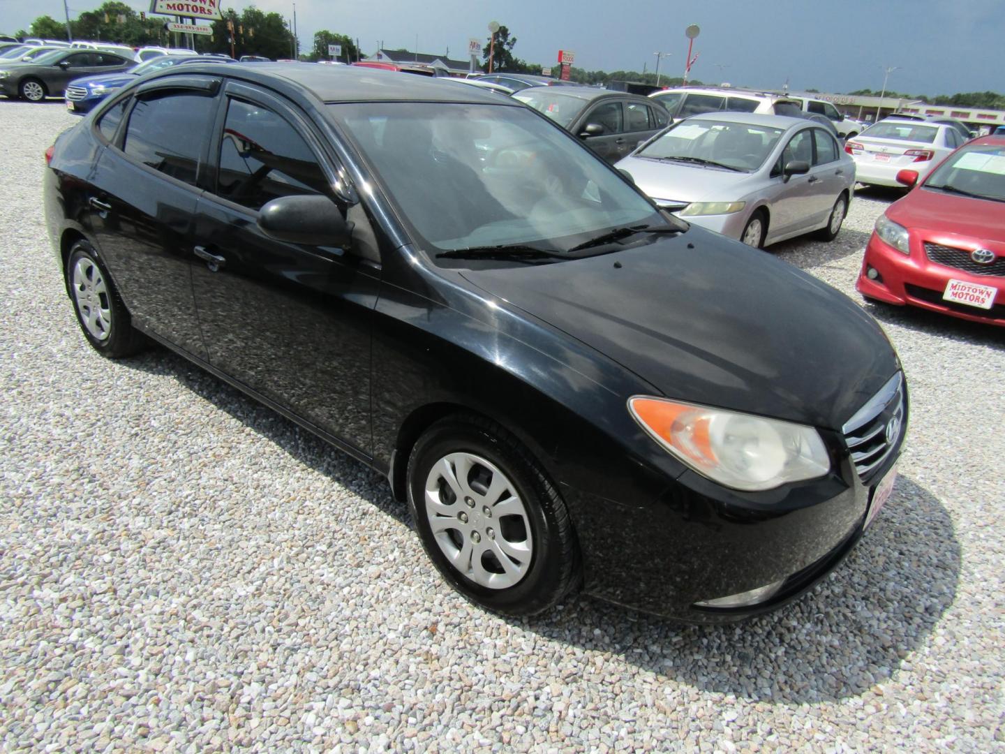 2010 Black Hyundai Elantra GLS (KMHDU4AD1AU) with an 2.0L L4 DOHC 16V engine, Automatic transmission, located at 15016 S Hwy 231, Midland City, AL, 36350, (334) 983-3001, 31.306210, -85.495277 - Photo#0