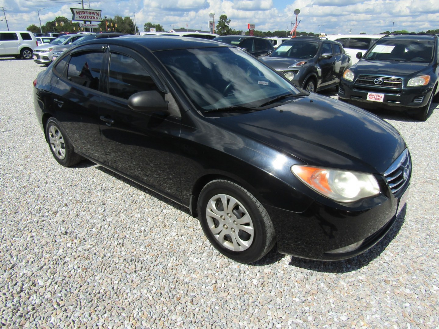 2010 Blue Hyundai Elantra GLS (KMHDU4AD1AU) with an 2.0L L4 DOHC 16V engine, Automatic transmission, located at 15016 S Hwy 231, Midland City, AL, 36350, (334) 983-3001, 31.306210, -85.495277- Photo#0
