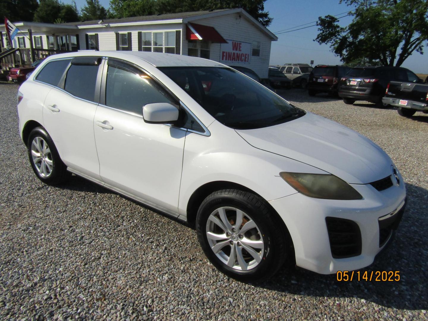 2010 White Mazda CX-7 s Grand Touring (JM3ER2W32A0) with an 2.3L L4 DOHC 16V TURBO engine, Automatic transmission, located at 15016 S Hwy 231, Midland City, AL, 36350, (334) 983-3001, 31.306210, -85.495277 - Photo#0