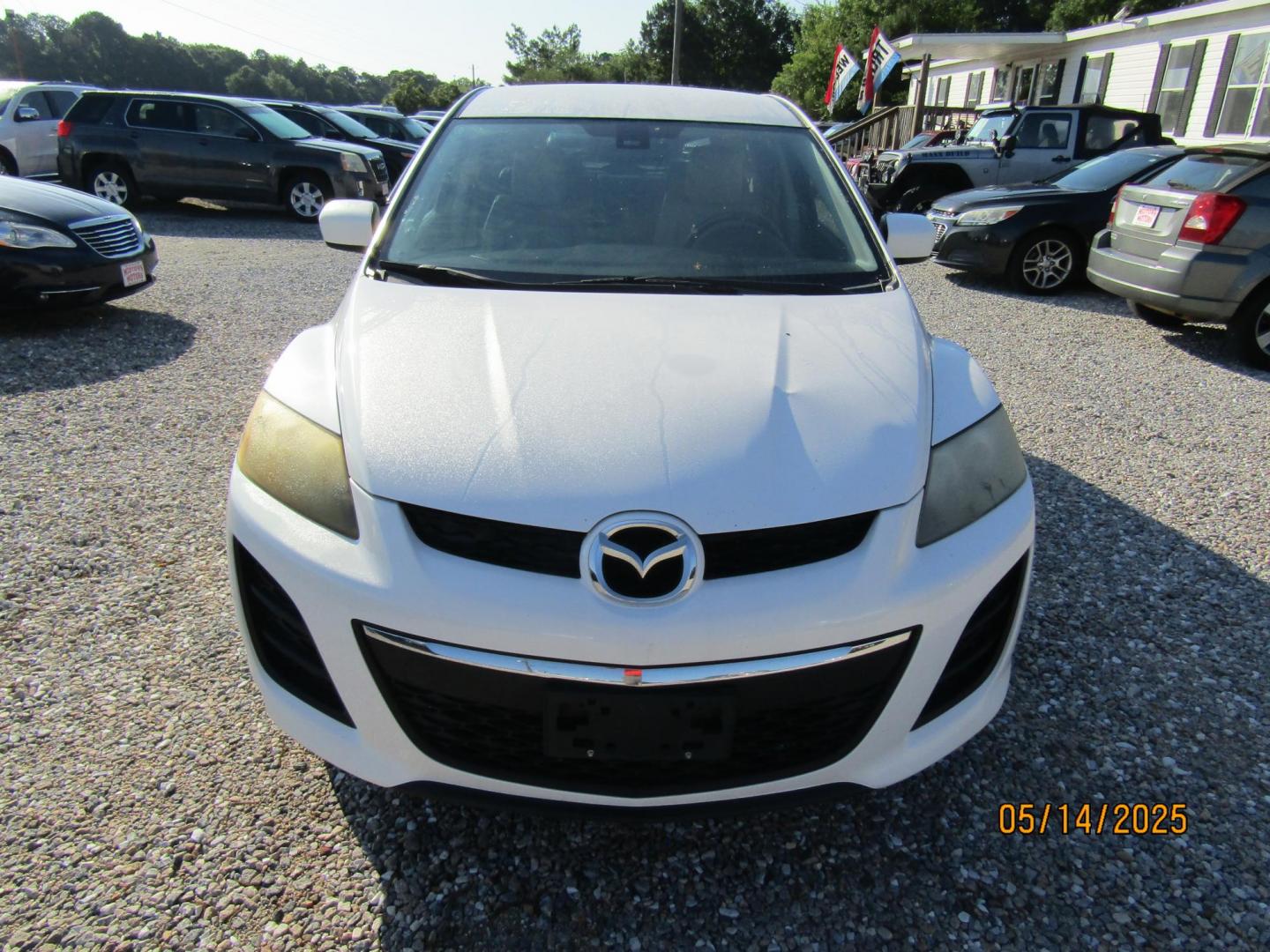 2010 White Mazda CX-7 s Grand Touring (JM3ER2W32A0) with an 2.3L L4 DOHC 16V TURBO engine, Automatic transmission, located at 15016 S Hwy 231, Midland City, AL, 36350, (334) 983-3001, 31.306210, -85.495277 - Photo#1