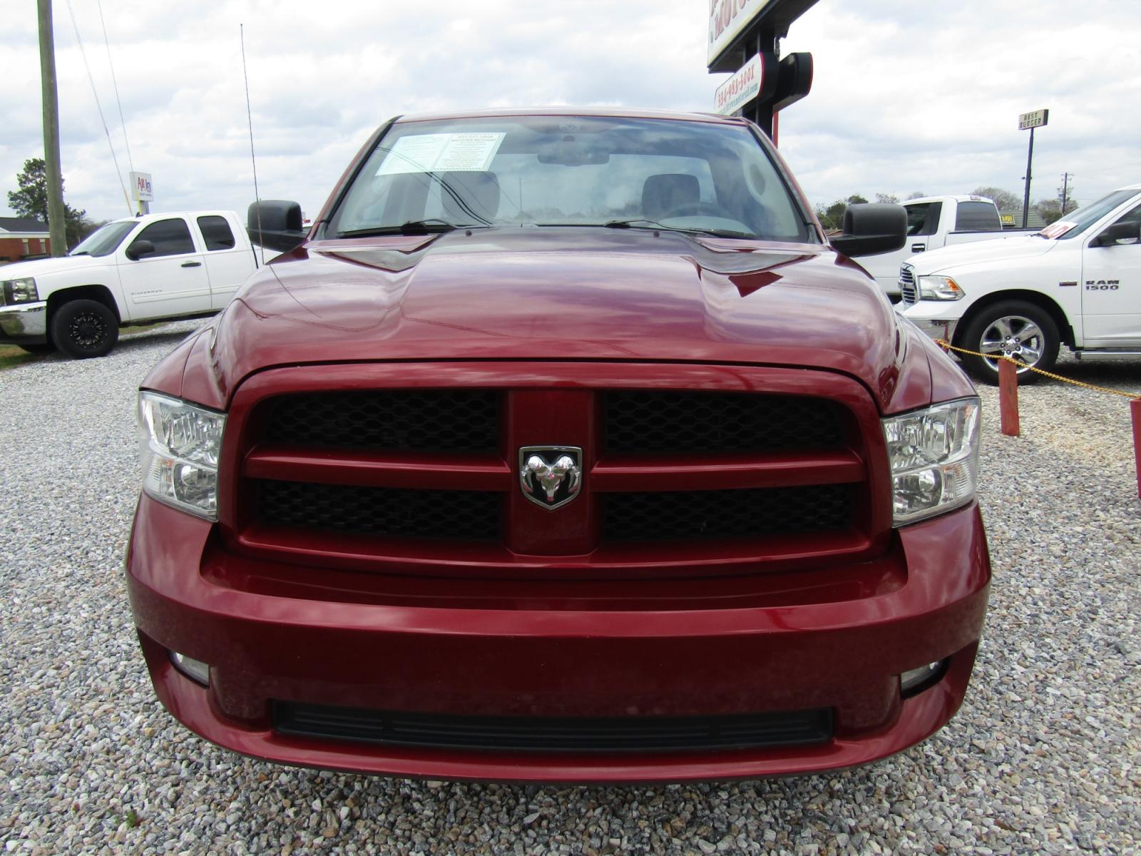 2012 Maroon /Gray Dodge Ram 1500 ST SWB 2WD (3C6JD6AT1CG) with an 5.7L V8 OHV 16V engine, Automatic transmission, located at 15016 S Hwy 231, Midland City, AL, 36350, (334) 983-3001, 31.306210, -85.495277 - Photo #1