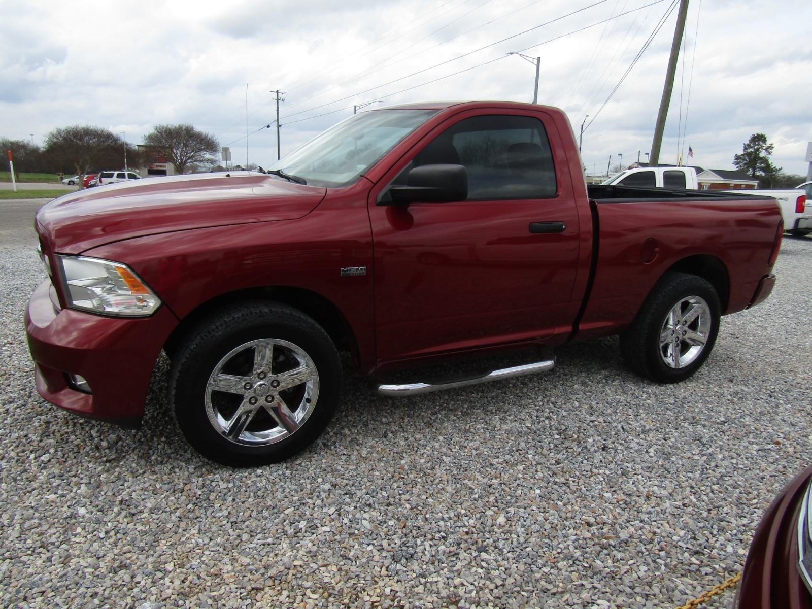 2012 Maroon /Gray Dodge Ram 1500 ST SWB 2WD (3C6JD6AT1CG) with an 5.7L V8 OHV 16V engine, Automatic transmission, located at 15016 S Hwy 231, Midland City, AL, 36350, (334) 983-3001, 31.306210, -85.495277 - Photo #2
