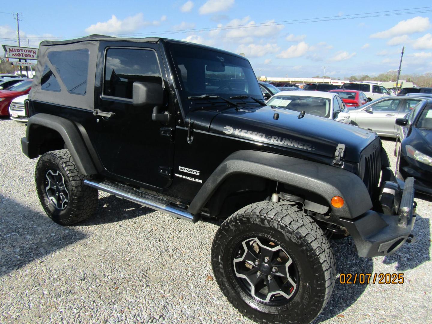 2012 Black /Black Jeep Wrangler Sport 4WD (1C4AJWAG8CL) with an 3.6L V6 DOHC 24V FFV engine, Automatic transmission, located at 15016 S Hwy 231, Midland City, AL, 36350, (334) 983-3001, 31.306210, -85.495277 - Photo#0