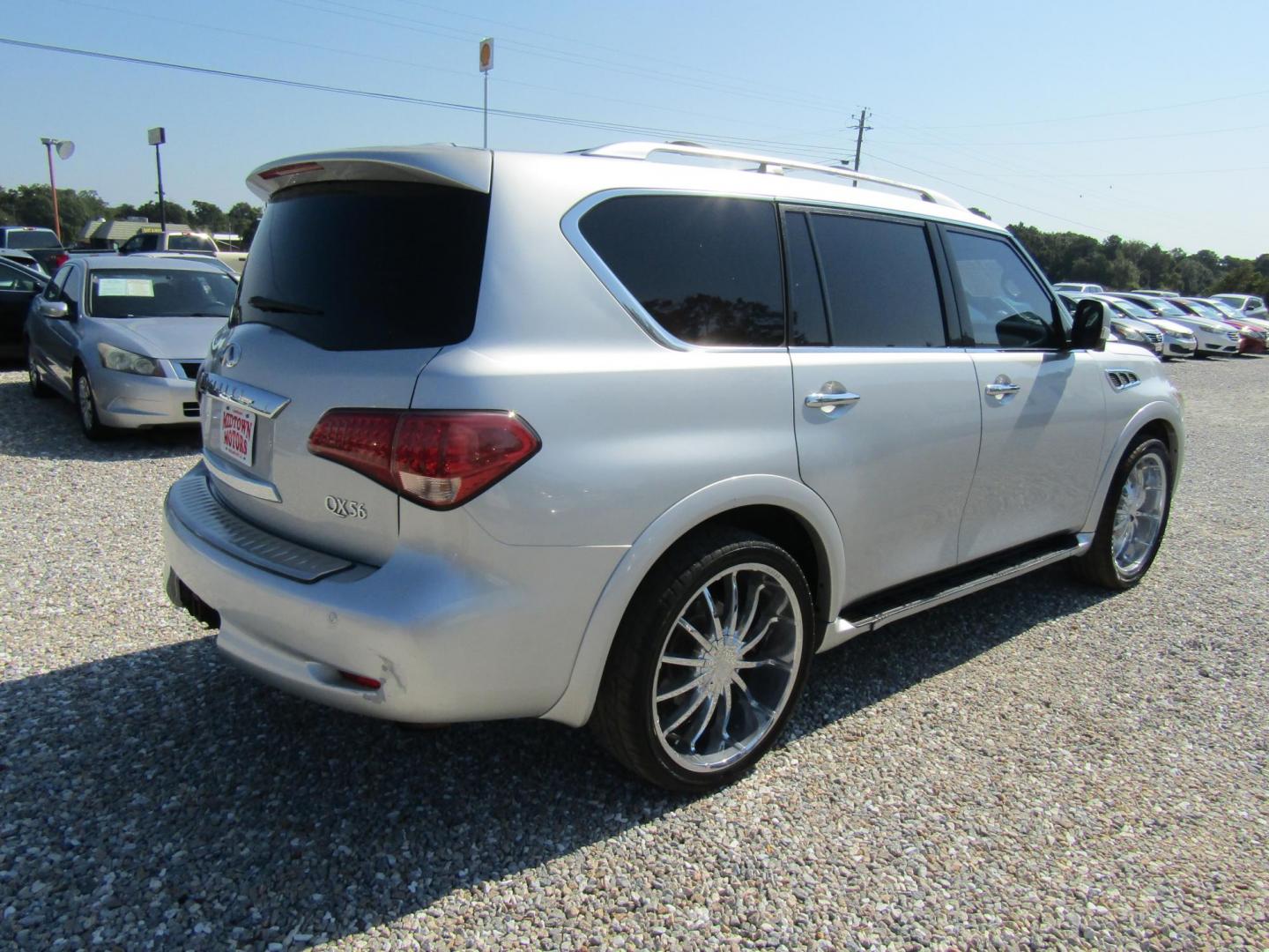 2012 Silver /Black Infiniti QX56 2WD (JN8AZ2NF5C9) with an 5.6L V8 DOHC 32V engine, Automatic transmission, located at 15016 S Hwy 231, Midland City, AL, 36350, (334) 983-3001, 31.306210, -85.495277 - Photo#7
