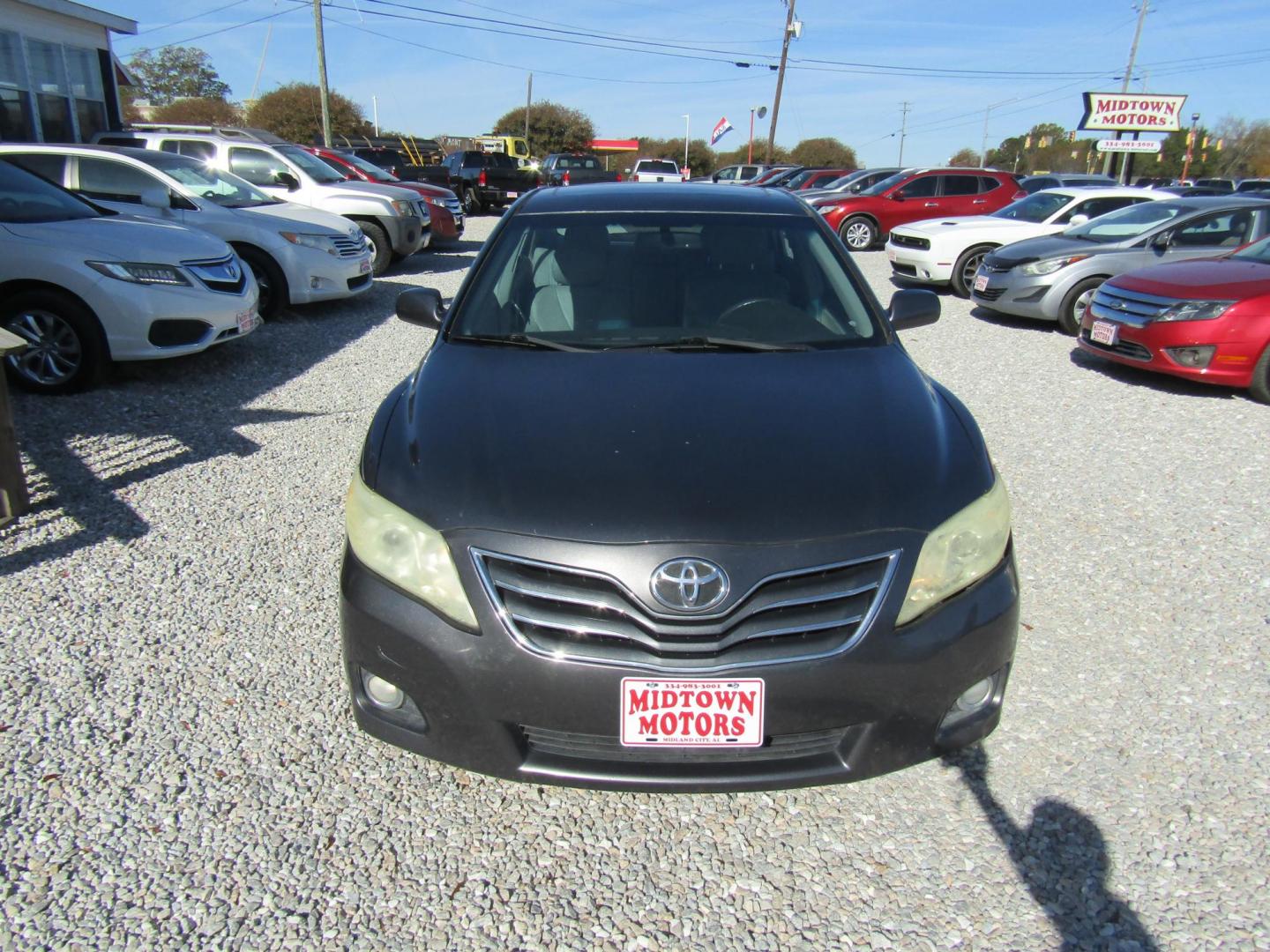 2011 Gray Toyota Camry Base 6-Spd AT (4T4BF3EK2BR) with an 2.5L L4 DOHC 16V engine, Automatic transmission, located at 15016 S Hwy 231, Midland City, AL, 36350, (334) 983-3001, 31.306210, -85.495277 - Photo#1