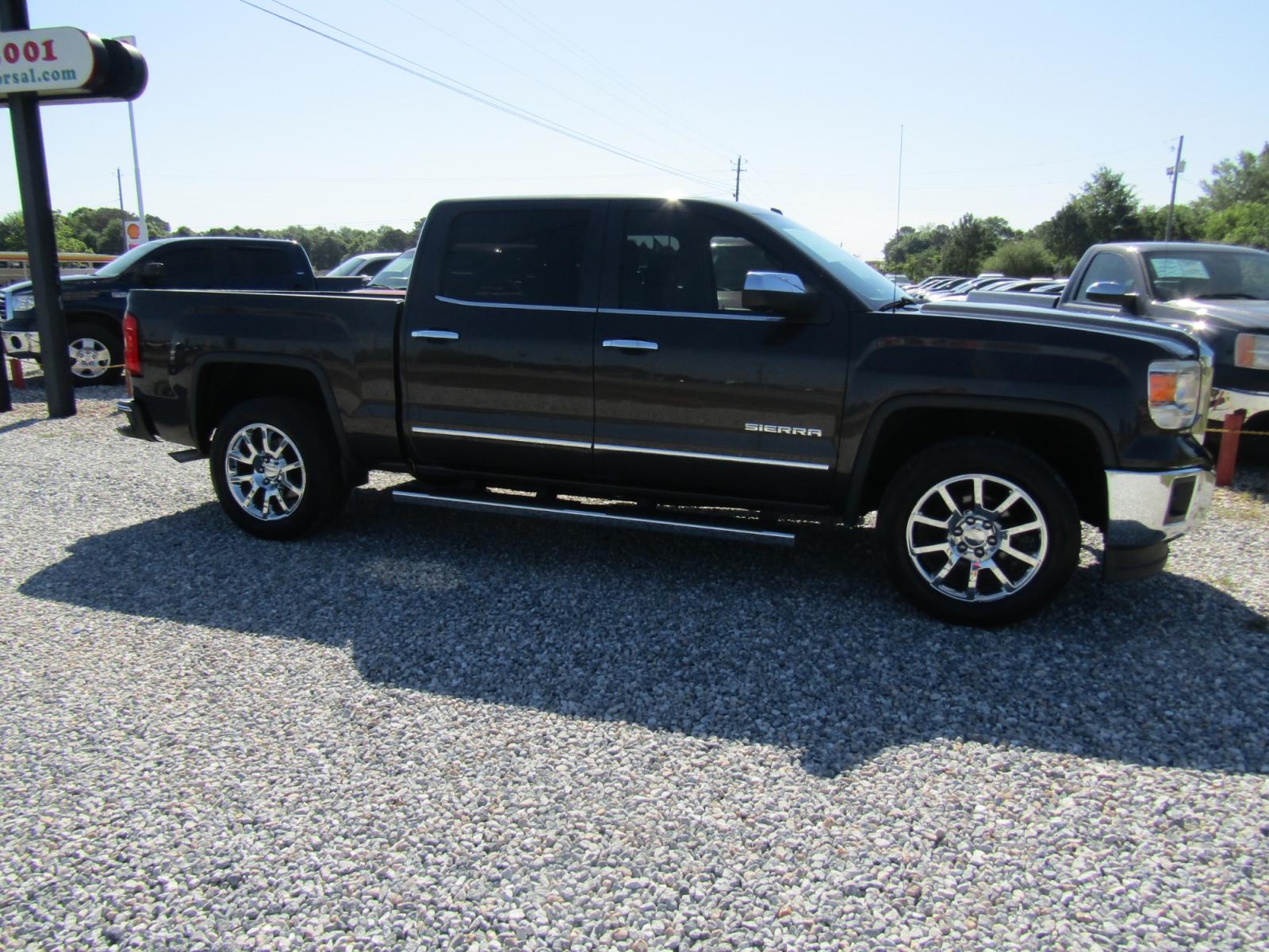 2014 Brown /Tan GMC Sierra 1500 SLT Crew Cab 2WD (3GTP1VEC9EG) with an 5.3L V8 OHV 16V engine, Automatic transmission, located at 15016 S Hwy 231, Midland City, AL, 36350, (334) 983-3001, 31.306210, -85.495277 - Photo #0