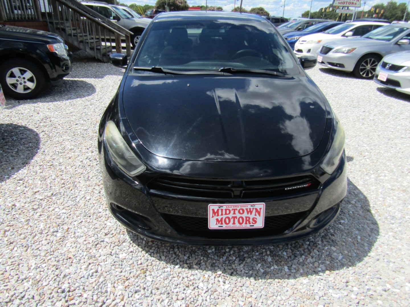 2015 Black /Black Dodge Dart SXT (1C3CDFBB7FD) with an 2.4L L4 DOHC 16V engine, Automatic transmission, located at 15016 S Hwy 231, Midland City, AL, 36350, (334) 983-3001, 31.306210, -85.495277- Photo#1