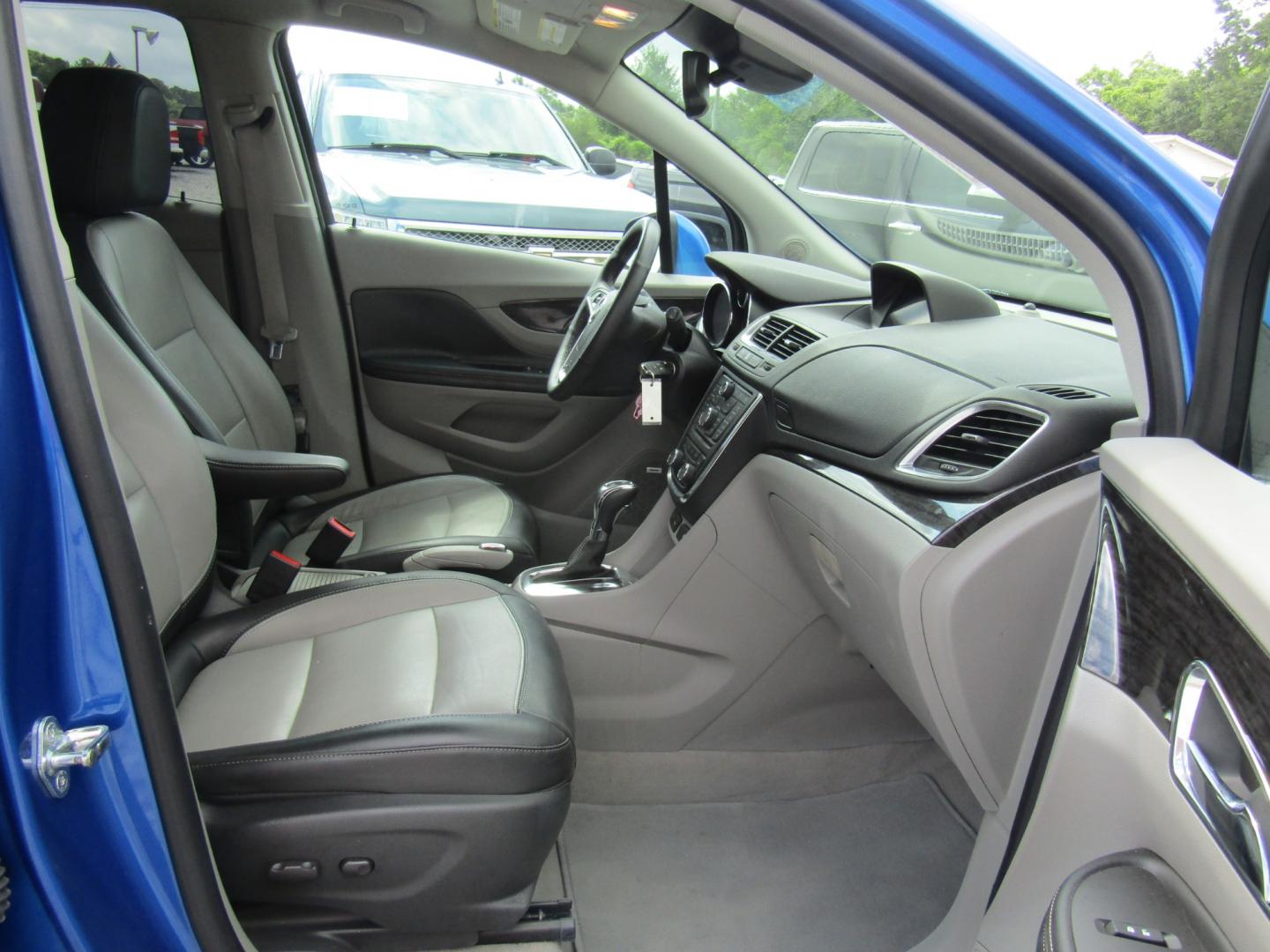 2013 Blue /Gray Buick Encore Premium FWD (KL4CJDSBXDB) with an 1.4L L4 DOHC 16V TURBO engine, 6-Speed Automatic transmission, located at 15016 S Hwy 231, Midland City, AL, 36350, (334) 983-3001, 31.306210, -85.495277 - Photo#10