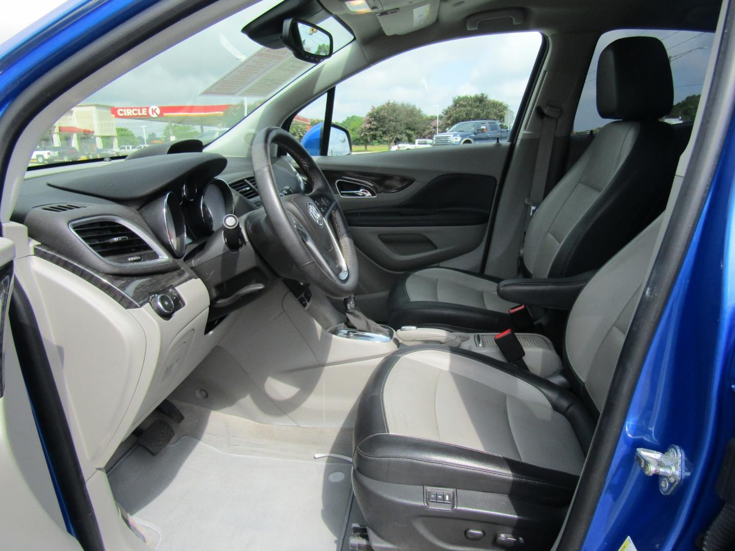 2013 Blue /Gray Buick Encore Premium FWD (KL4CJDSBXDB) with an 1.4L L4 DOHC 16V TURBO engine, 6-Speed Automatic transmission, located at 15016 S Hwy 231, Midland City, AL, 36350, (334) 983-3001, 31.306210, -85.495277 - Photo#3