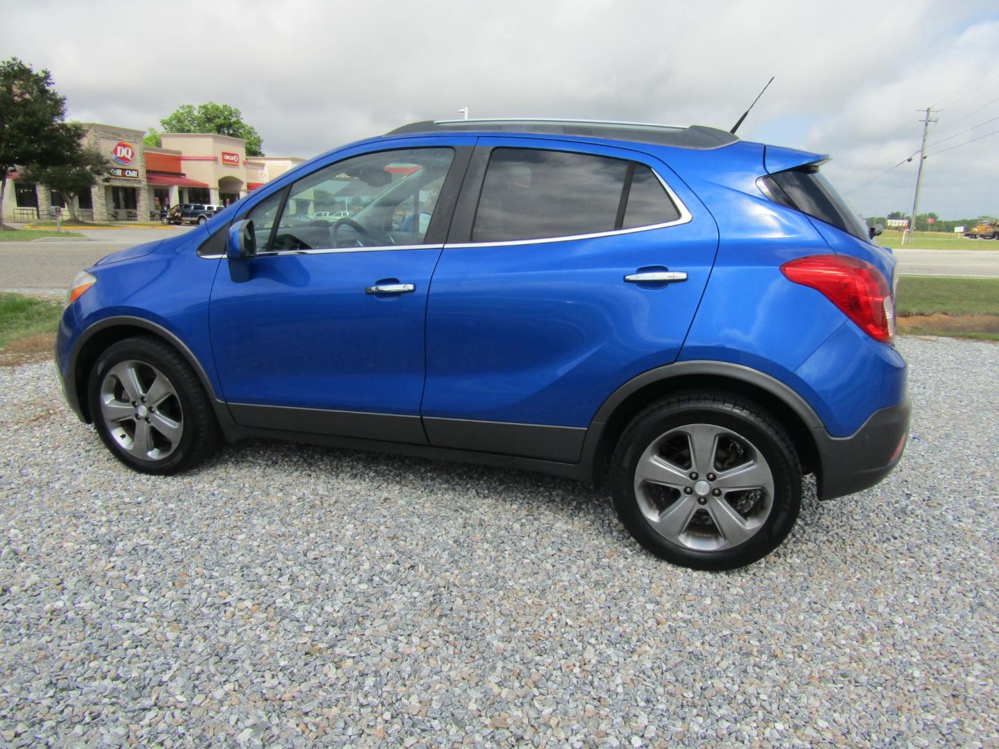 2013 Blue /Gray Buick Encore Premium FWD (KL4CJDSBXDB) with an 1.4L L4 DOHC 16V TURBO engine, 6-Speed Automatic transmission, located at 15016 S Hwy 231, Midland City, AL, 36350, (334) 983-3001, 31.306210, -85.495277 - Photo#5