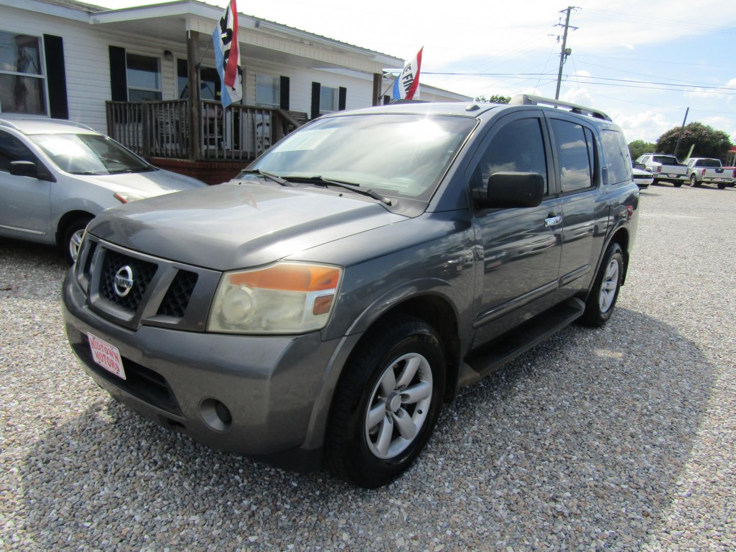 2013 Gray Nissan Armada SL 2WD (5N1BA0ND7DN) with an 5.6L V8 DOHC 32V FFV engine, Automatic transmission, located at 15016 S Hwy 231, Midland City, AL, 36350, (334) 983-3001, 31.306210, -85.495277- Photo#2