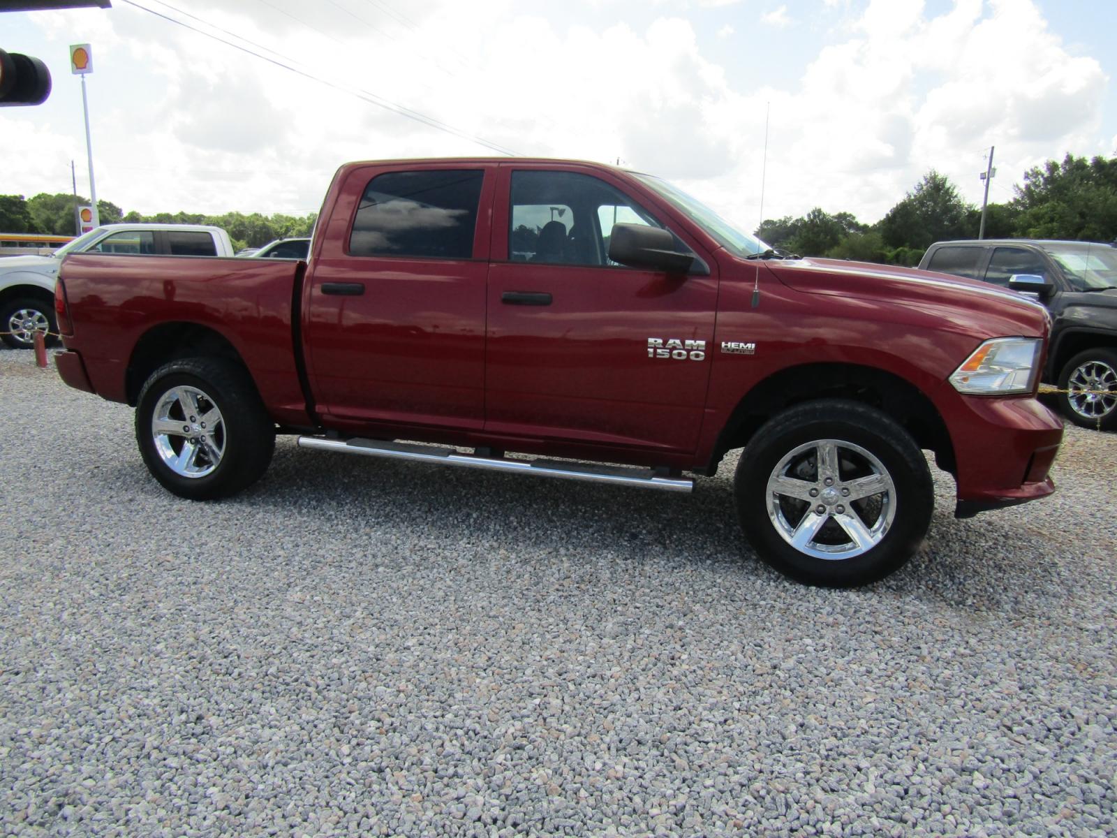 2015 Red /Gray RAM 1500 Tradesman Crew Cab SWB 4WD (1C6RR7KT6FS) with an 5.7L V8 OHV 16V engine, Automatic transmission, located at 15016 S Hwy 231, Midland City, AL, 36350, (334) 983-3001, 31.306210, -85.495277 - Photo #0
