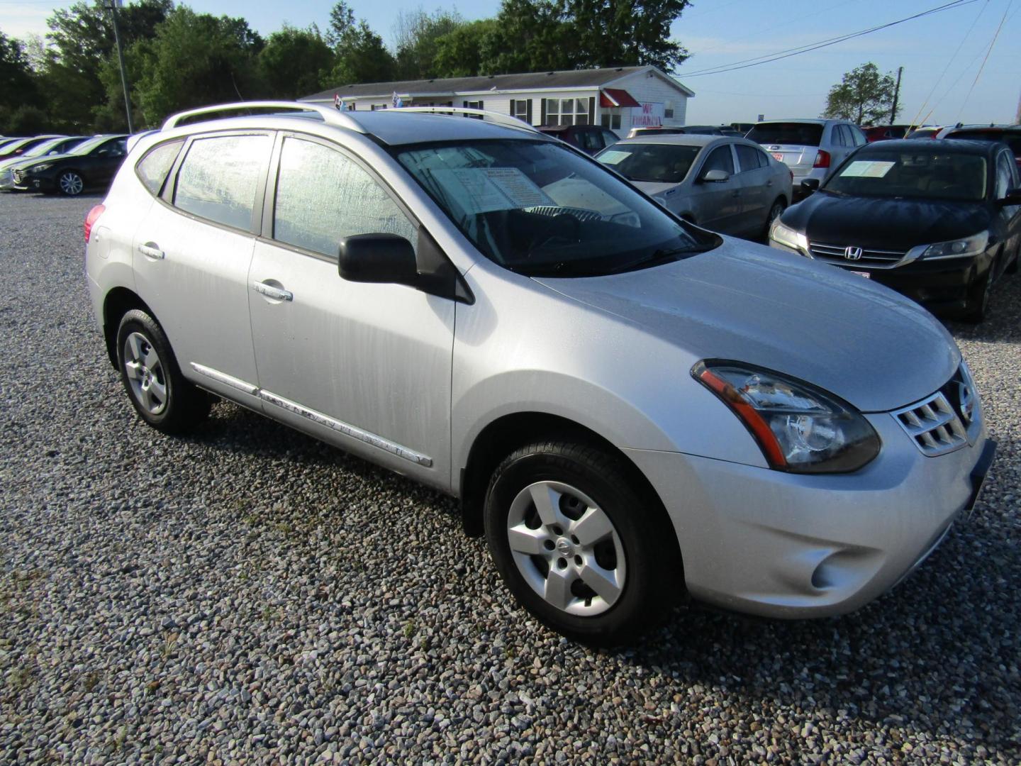 2014 Silver /Gray Nissan Rogue S 2WD (JN8AS5MT7EW) with an 2.5L L4 DOHC 16V engine, Automatic transmission, located at 15016 S Hwy 231, Midland City, AL, 36350, (334) 983-3001, 31.306210, -85.495277 - Photo#0