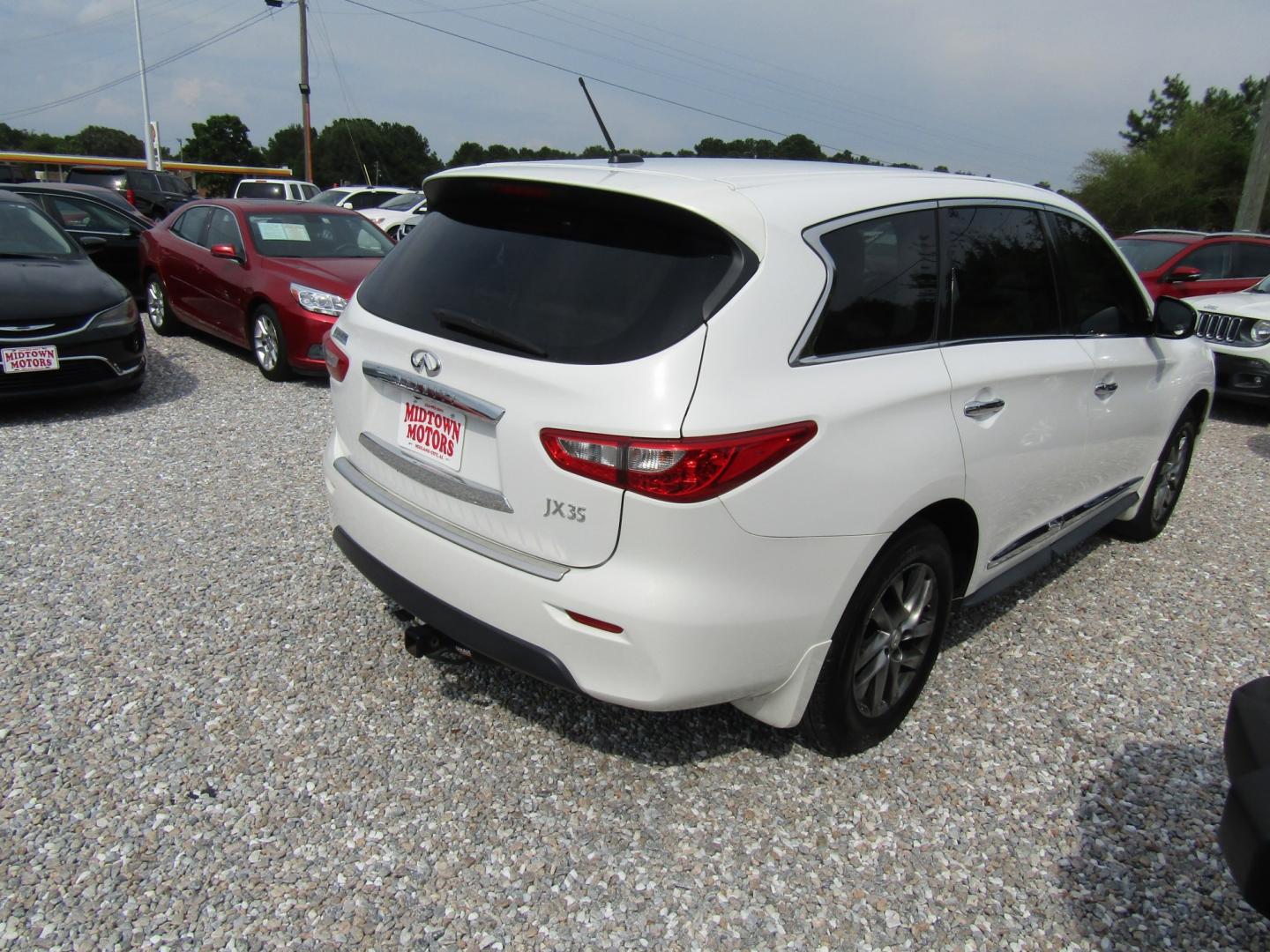 2013 White /Tan Infiniti JX FWD (5N1AL0MNXDC) with an 3.5L V6 DOHC 24V engine, Automatic transmission, located at 15016 S Hwy 231, Midland City, AL, 36350, (334) 983-3001, 31.306210, -85.495277- Photo#7