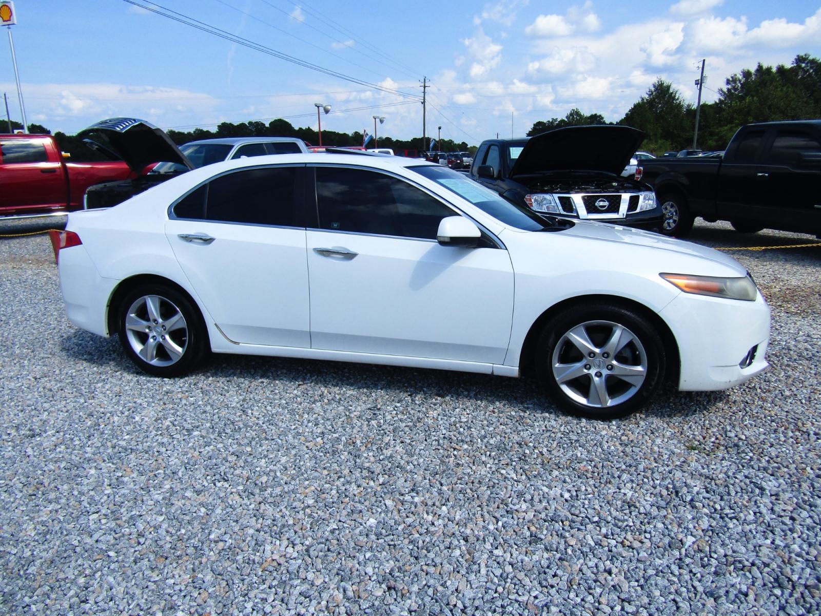 2012 WHITE /Tan Acura TSX 5-Speed AT with Tech Package (JH4CU2F62CC) with an 2.4L L4 DOHC 16V engine, Automatic transmission, located at 15016 S Hwy 231, Midland City, AL, 36350, (334) 983-3001, 31.306210, -85.495277 - Photo #0