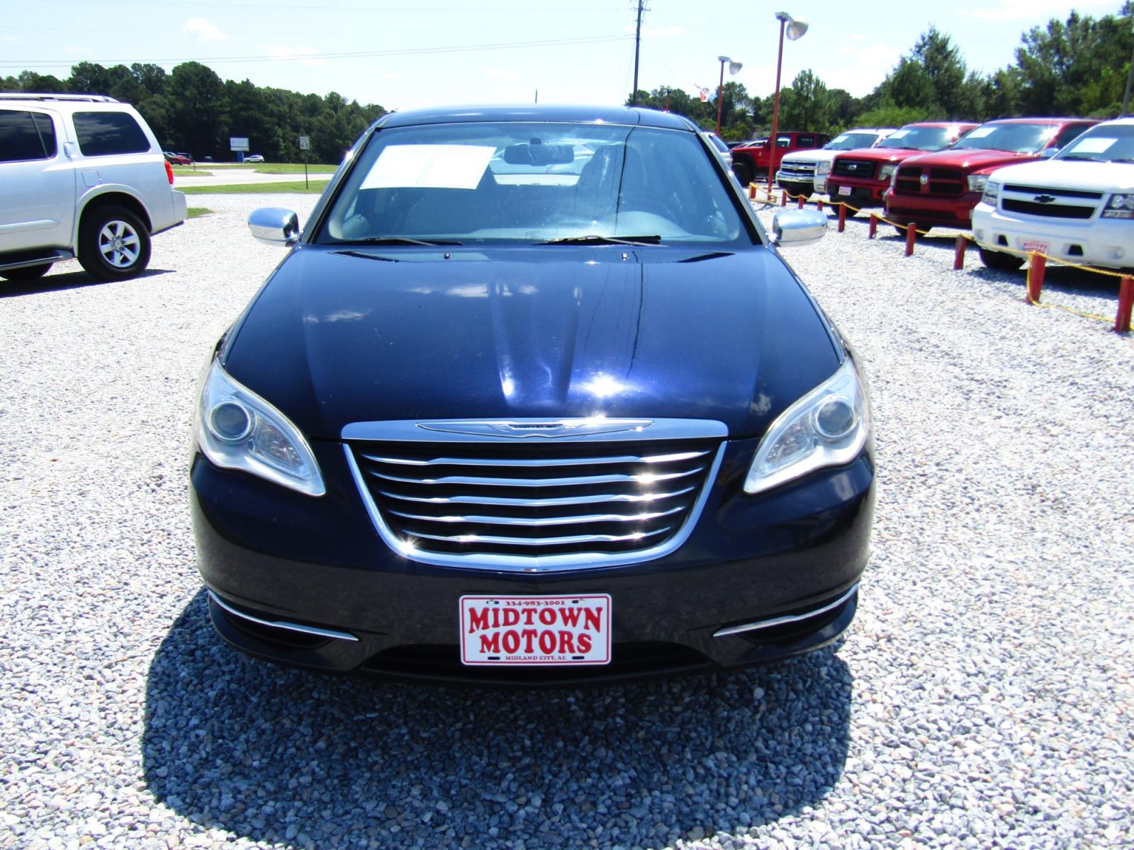 2012 DK Blue /Tan Chrysler 200 Limited (1C3CCBCG6CN) with an 3.6L V6 DOHC 24V FFV engine, Automatic transmission, located at 15016 S Hwy 231, Midland City, AL, 36350, (334) 983-3001, 31.306210, -85.495277 - Photo #1