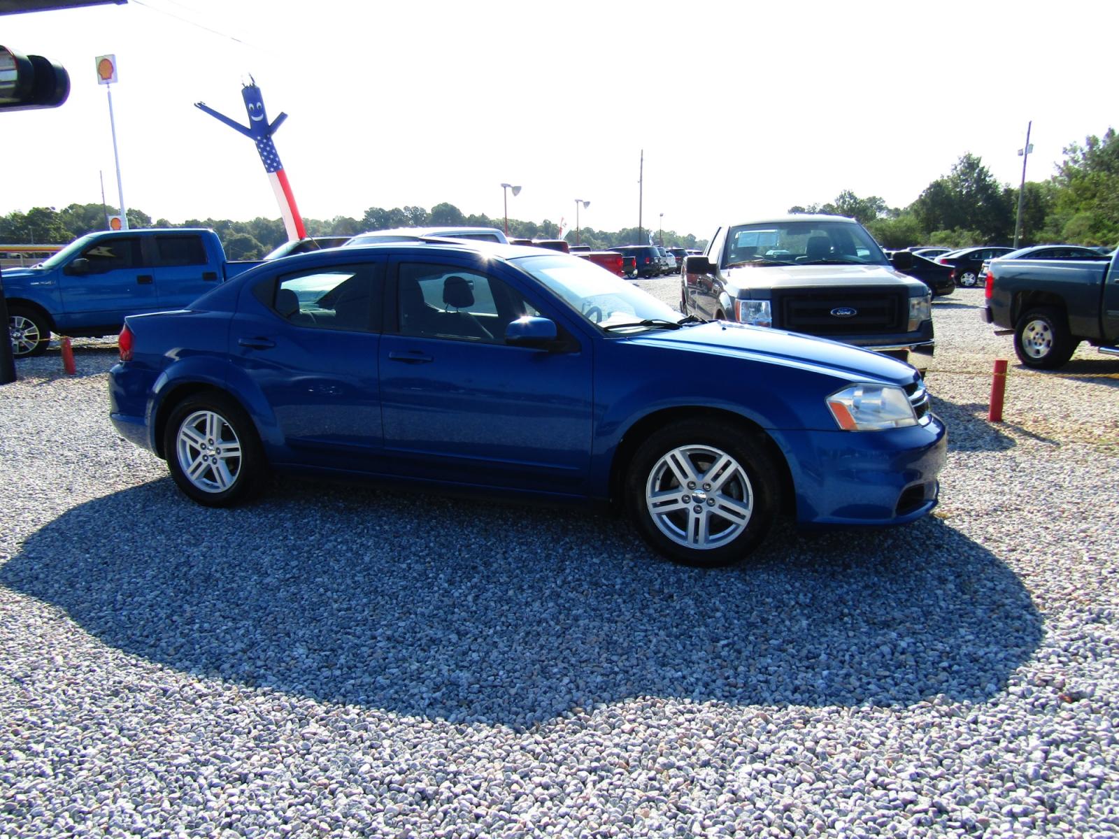 2013 Blue Dodge Avenger SXT (1C3CDZCG6DN) with an 3.6L V6 DOHC 24V FFV engine, Automatic transmission, located at 15016 S Hwy 231, Midland City, AL, 36350, (334) 983-3001, 31.306210, -85.495277 - Photo #0
