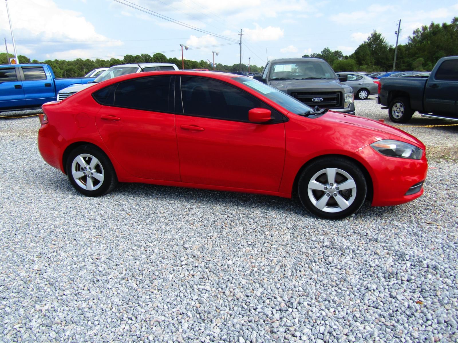 2016 Red /Black Dodge Dart SXT (1C3CDFBB2GD) with an 2.4L L4 DOHC 16V engine, Automatic transmission, located at 15016 S Hwy 231, Midland City, AL, 36350, (334) 983-3001, 31.306210, -85.495277 - Photo #0