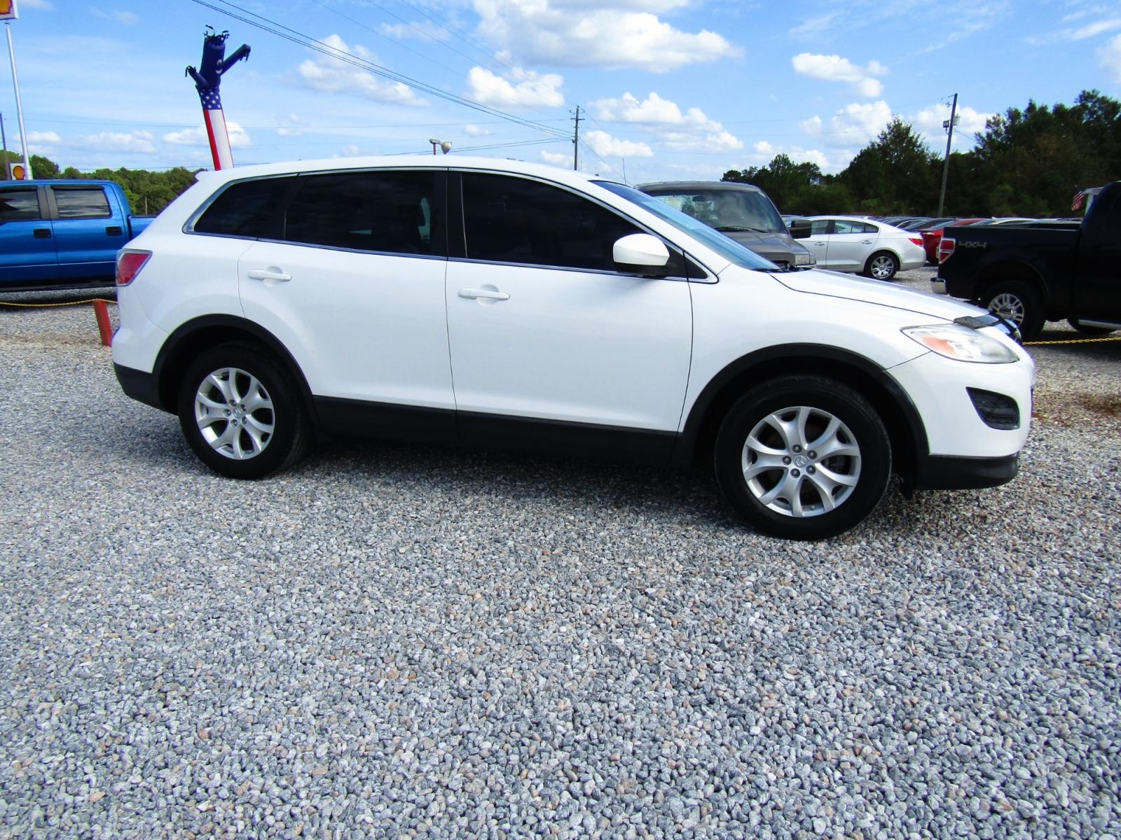 2011 WHITE /Gray Mazda CX-9 Touring (JM3TB2CA1B0) with an 3.7L V6 DOHC 24V engine, Automatic transmission, located at 15016 S Hwy 231, Midland City, AL, 36350, (334) 983-3001, 31.306210, -85.495277 - Photo #0